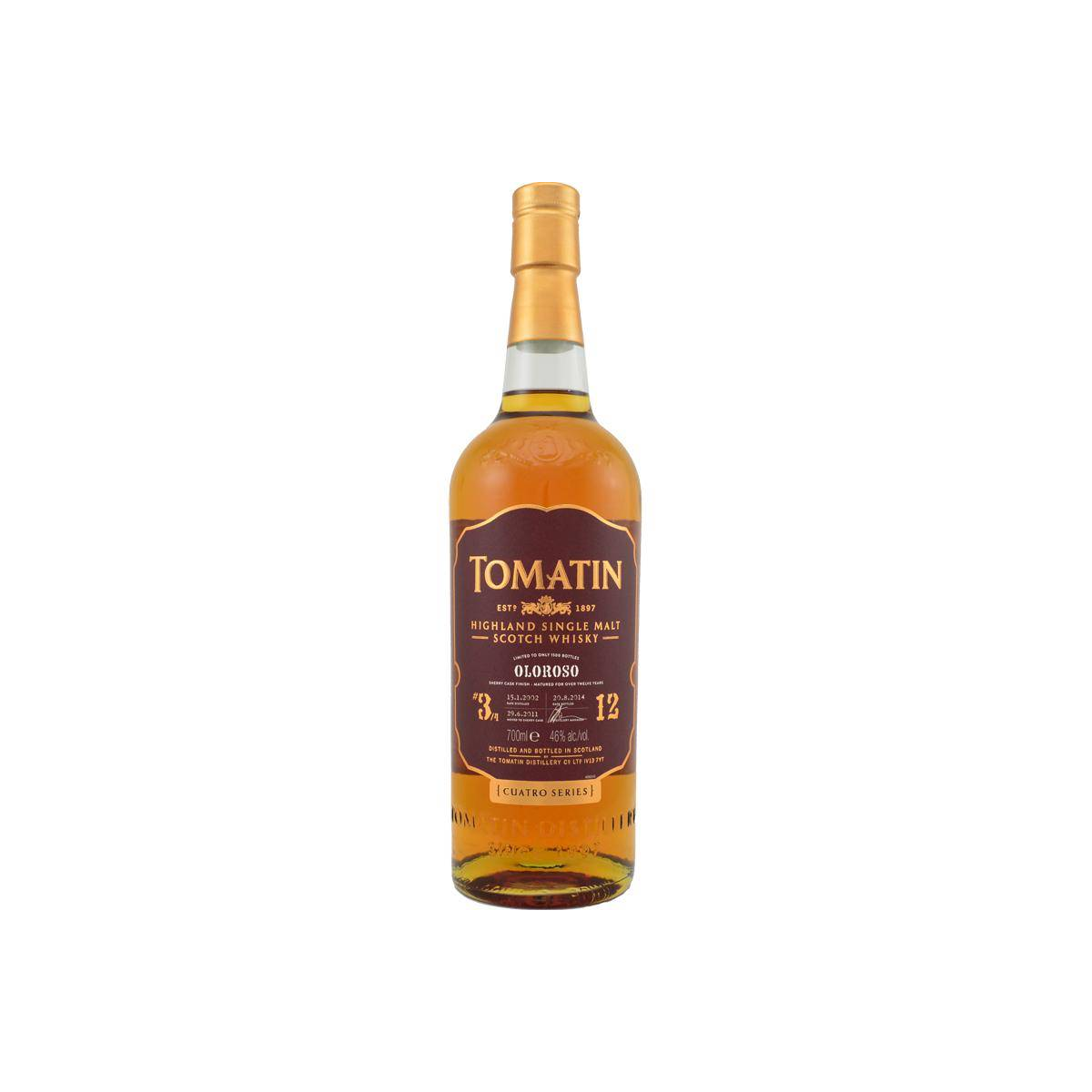 Tomatin 2002 12 Years Single Malt Whisky