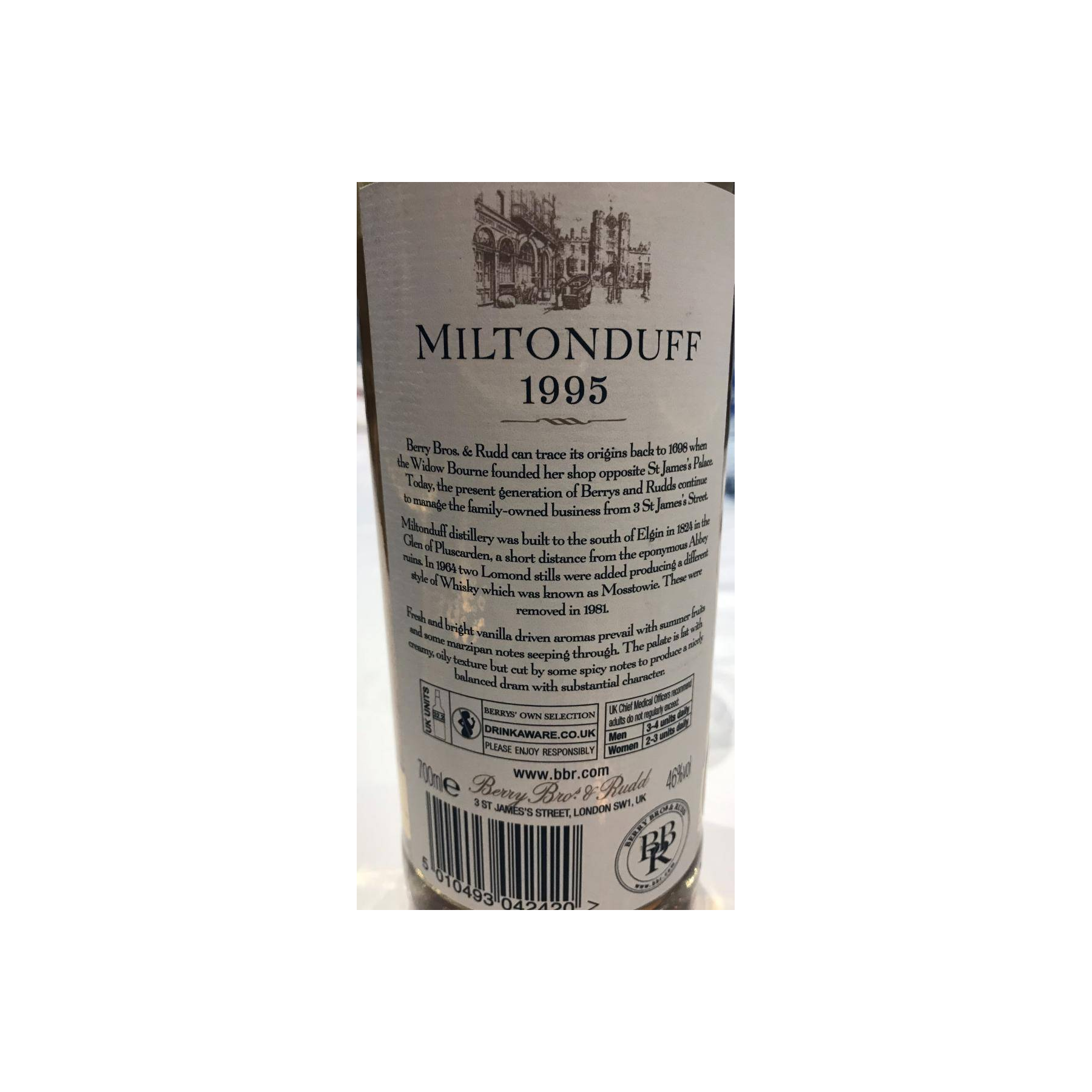 Miltonduff 1995 20 Years Single Malt Whisky 2