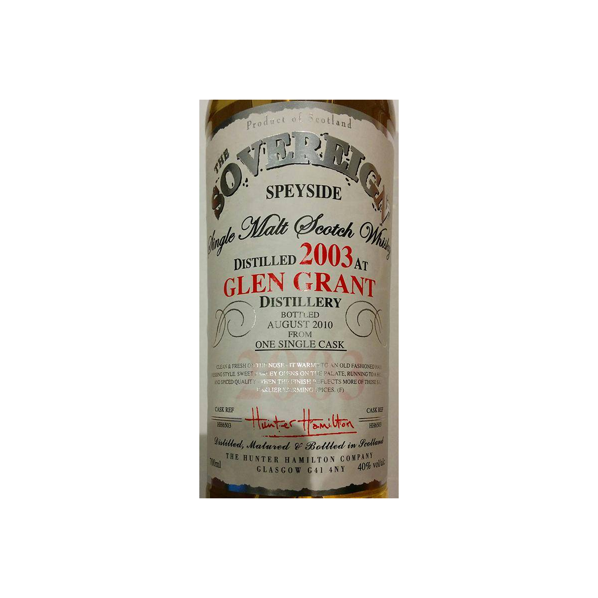 Glen Grant 2003 7 Years Single Malt Whisky