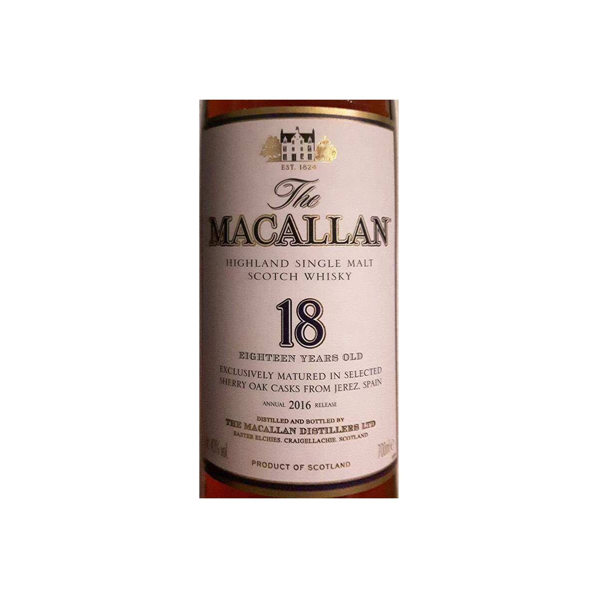 The Macallan Sherry Cask 18 Years Single Malt Whisky 2