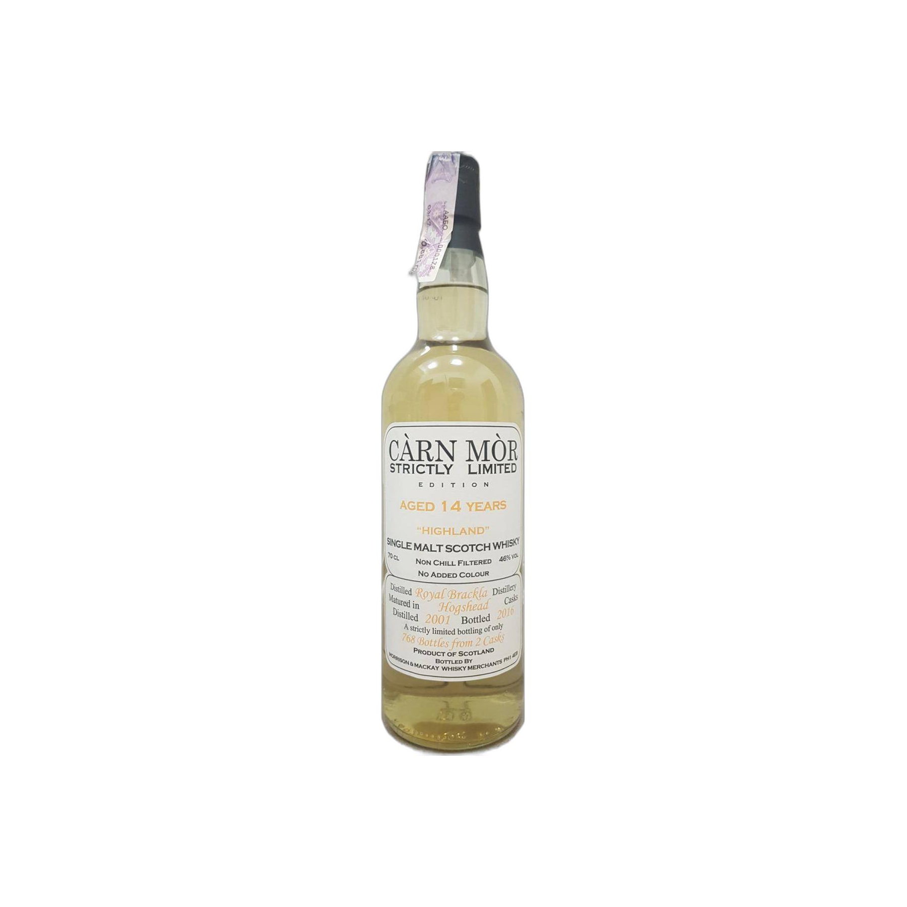 Royal Brackla 2001 14 Years Single Malt Whisky