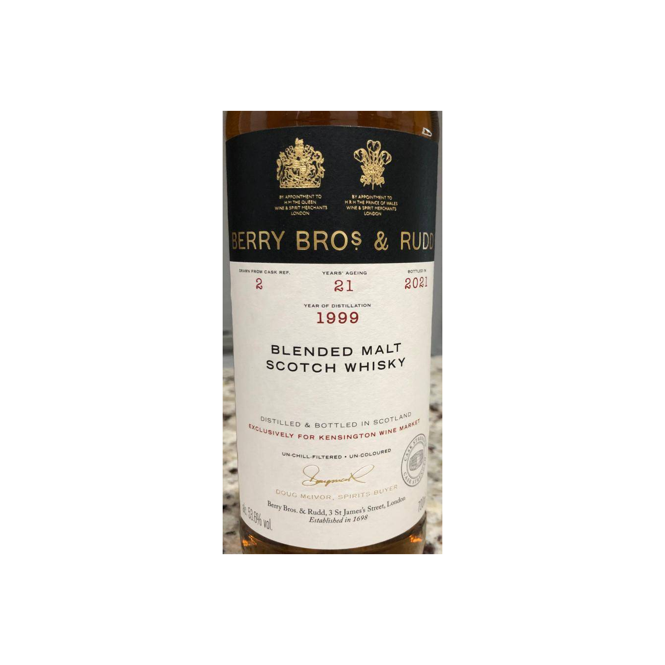 Berry Bros. & Rudd 1999 21 Years Blended Malt Whisky 3