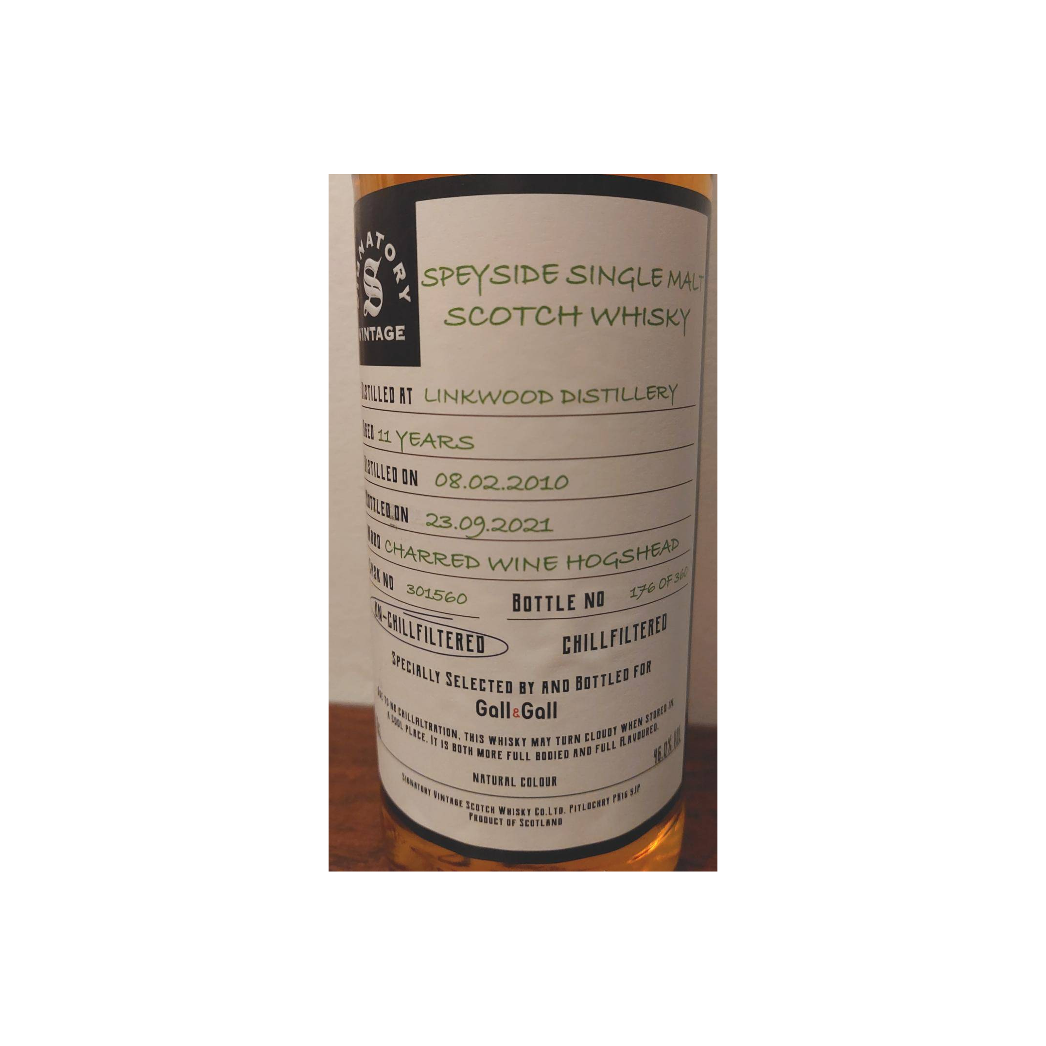 Linkwood The Un-Chillfiltered Collection 2010 11 Years Single Malt Whisky 2
