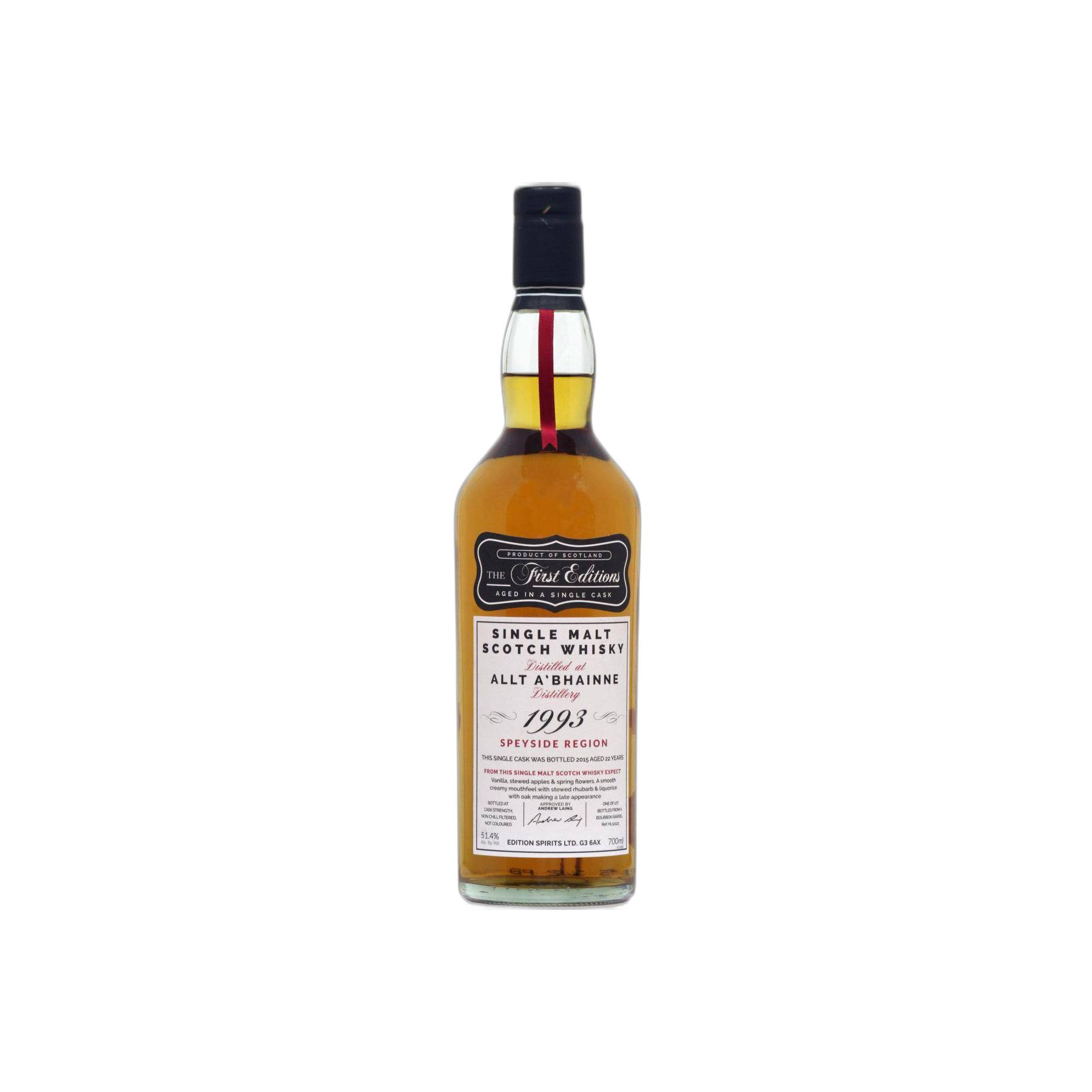 Allt-A-Bhainne The First Editions 1993 22 Years Single Malt Whisky 2