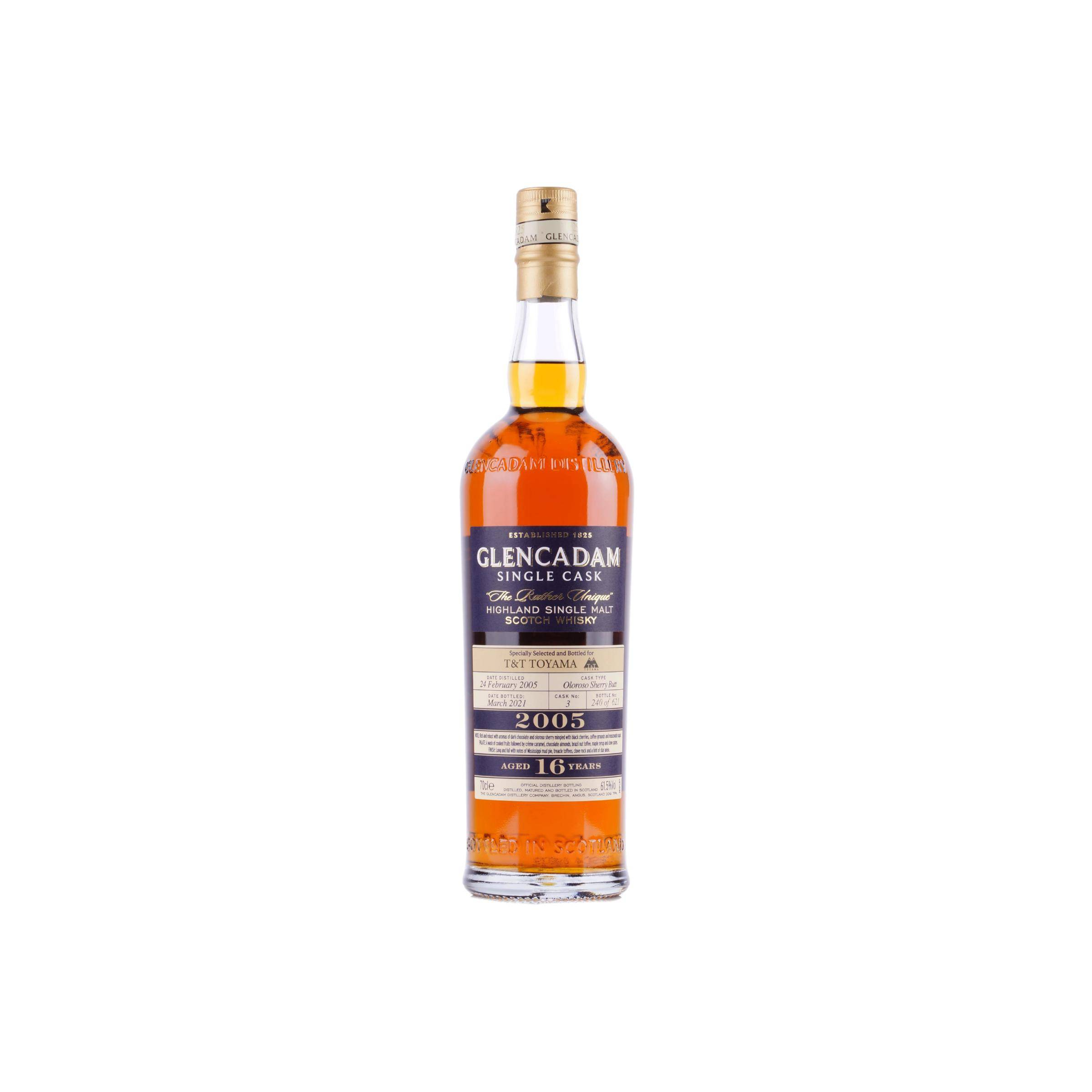 Glencadam Single Cask 2005 16 Years Single Malt Whisky