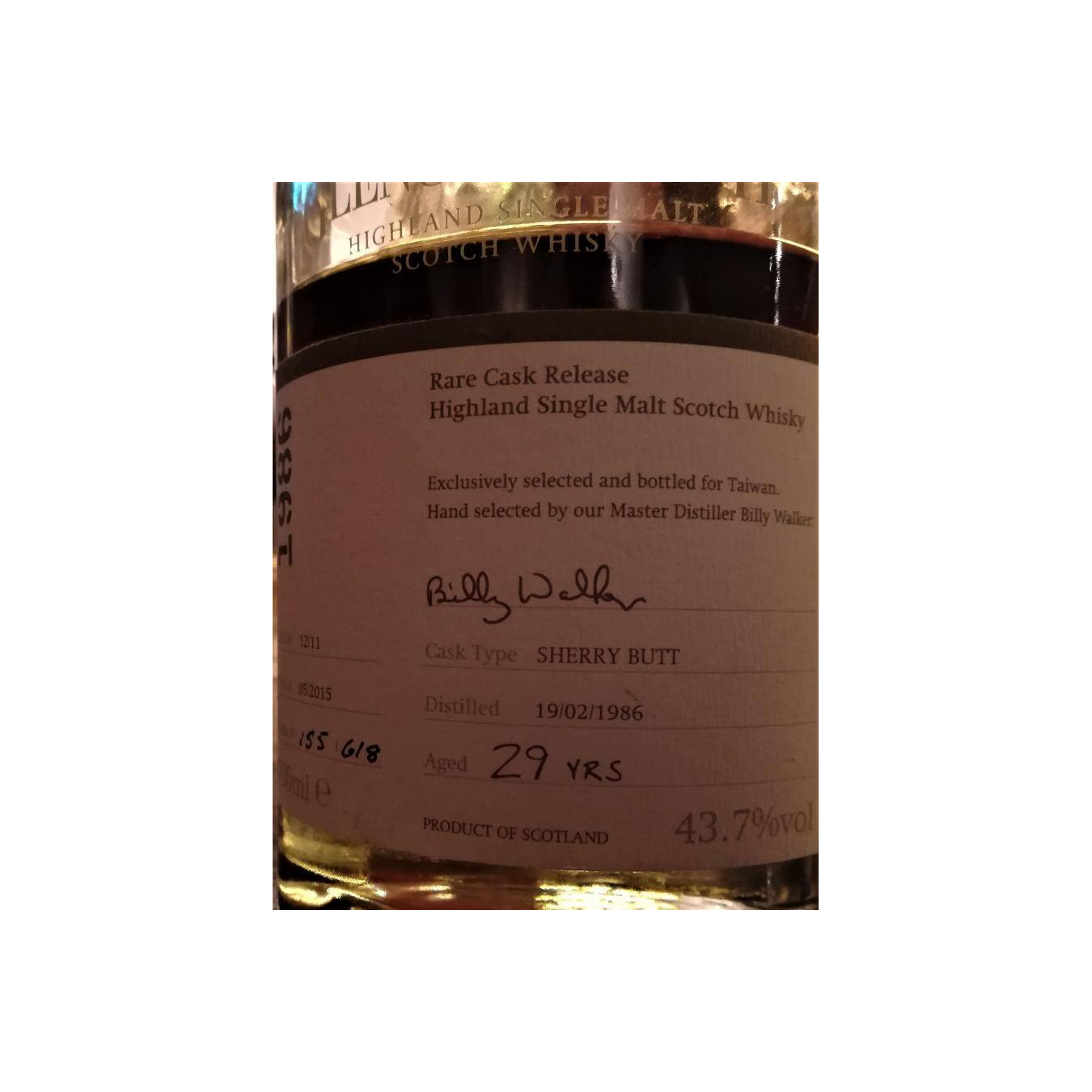 Glenglassaugh 1986 29 Years Single Malt Whisky