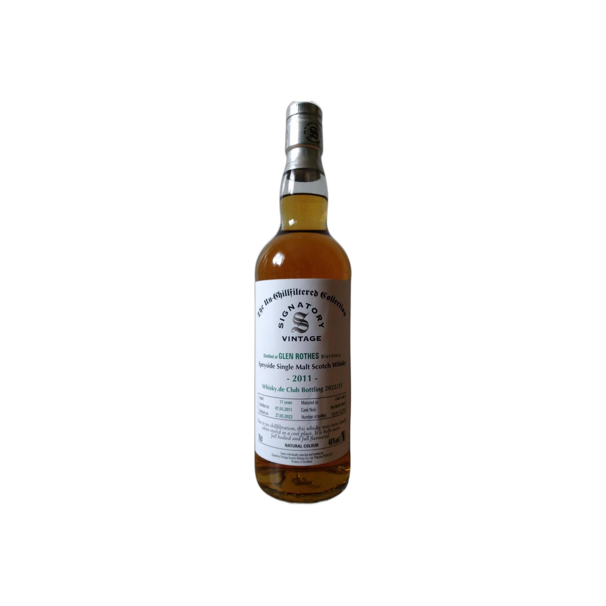 The Glenrothes The Un-Chillfiltered Collection 2011 11 Years Single Malt Whisky