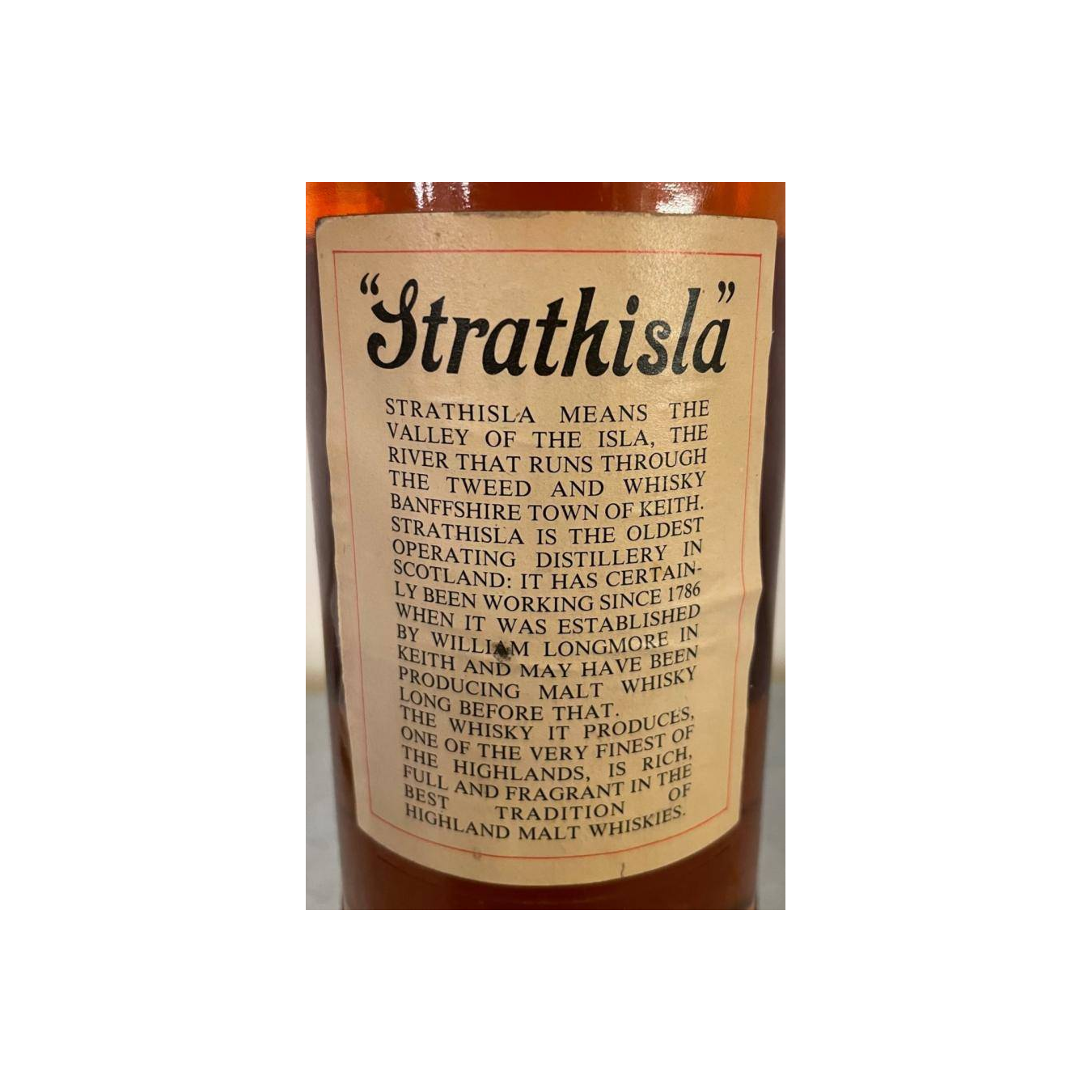 Strathisla Licensed Bottling 1970 15 Years Single Malt Whisky 2
