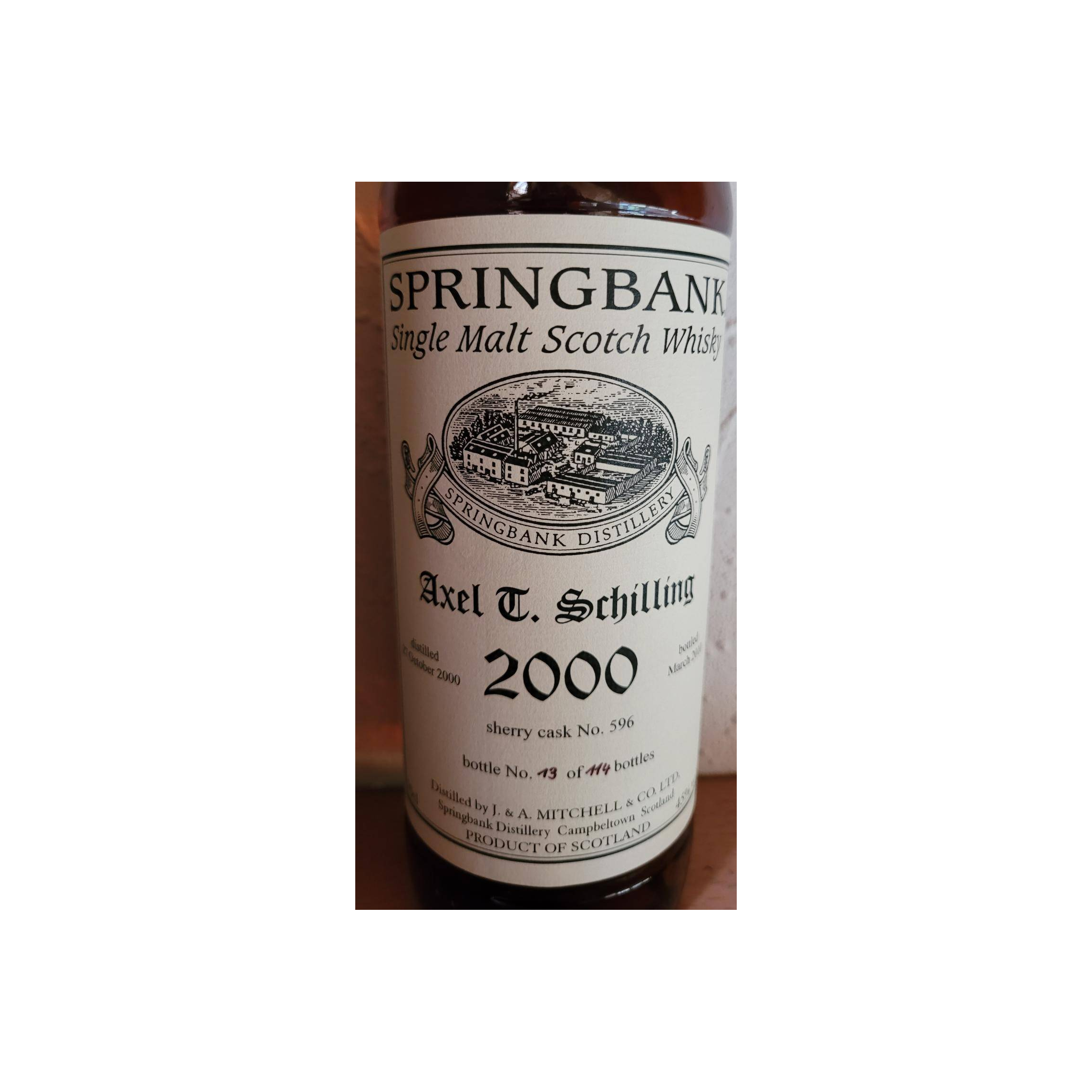 Springbank Private Bottling 2000 9 Years Single Malt Whisky 2