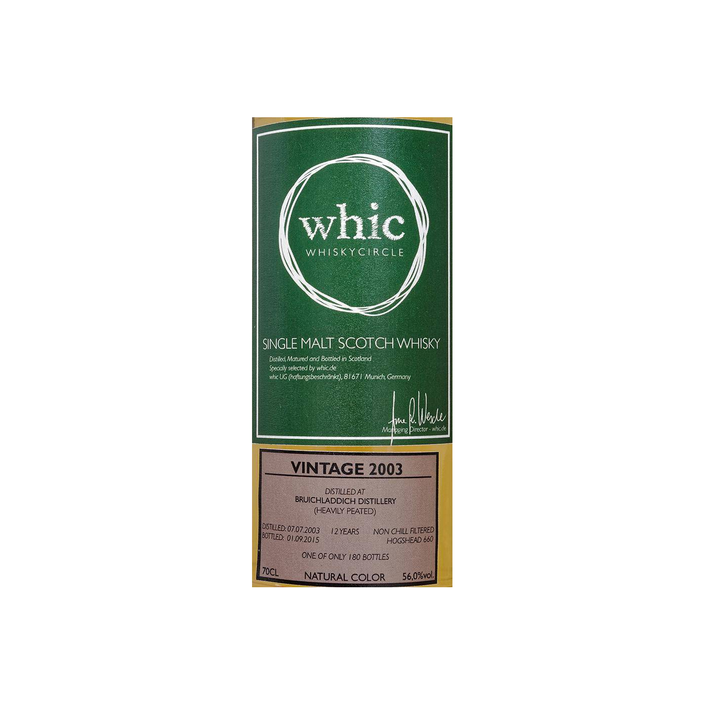 Bruichladdich 2003 12 Years Single Malt Whisky 2