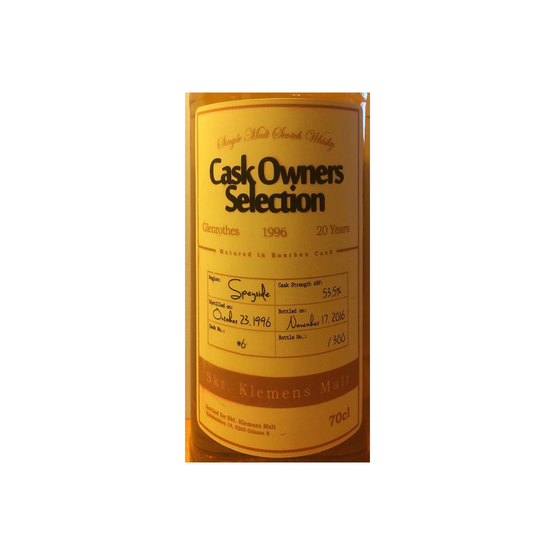 The Glenrothes 1996 20 Years Single Malt Whisky 2