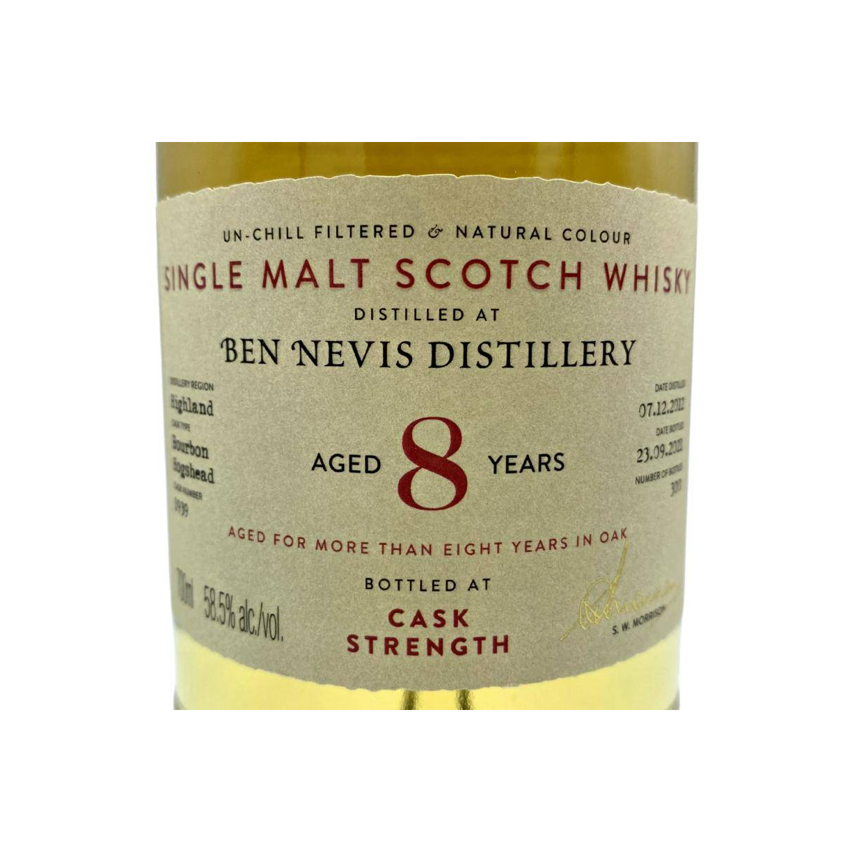 Ben Nevis 2012 8 Years Single Malt Whisky 2