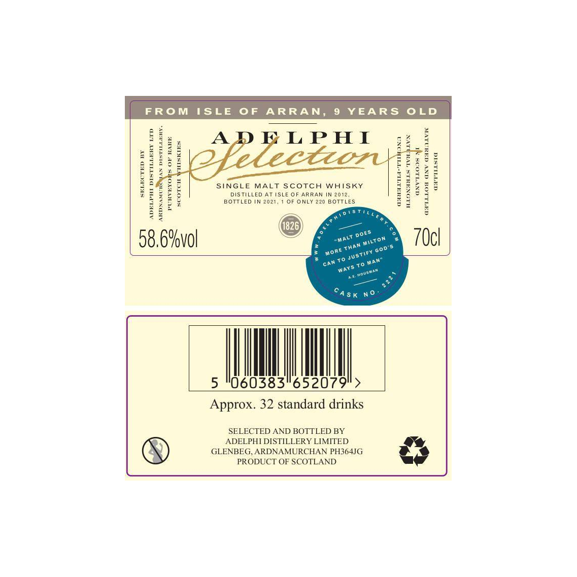 Arran Limited Edition 2012 9 Years Single Malt Whisky 2