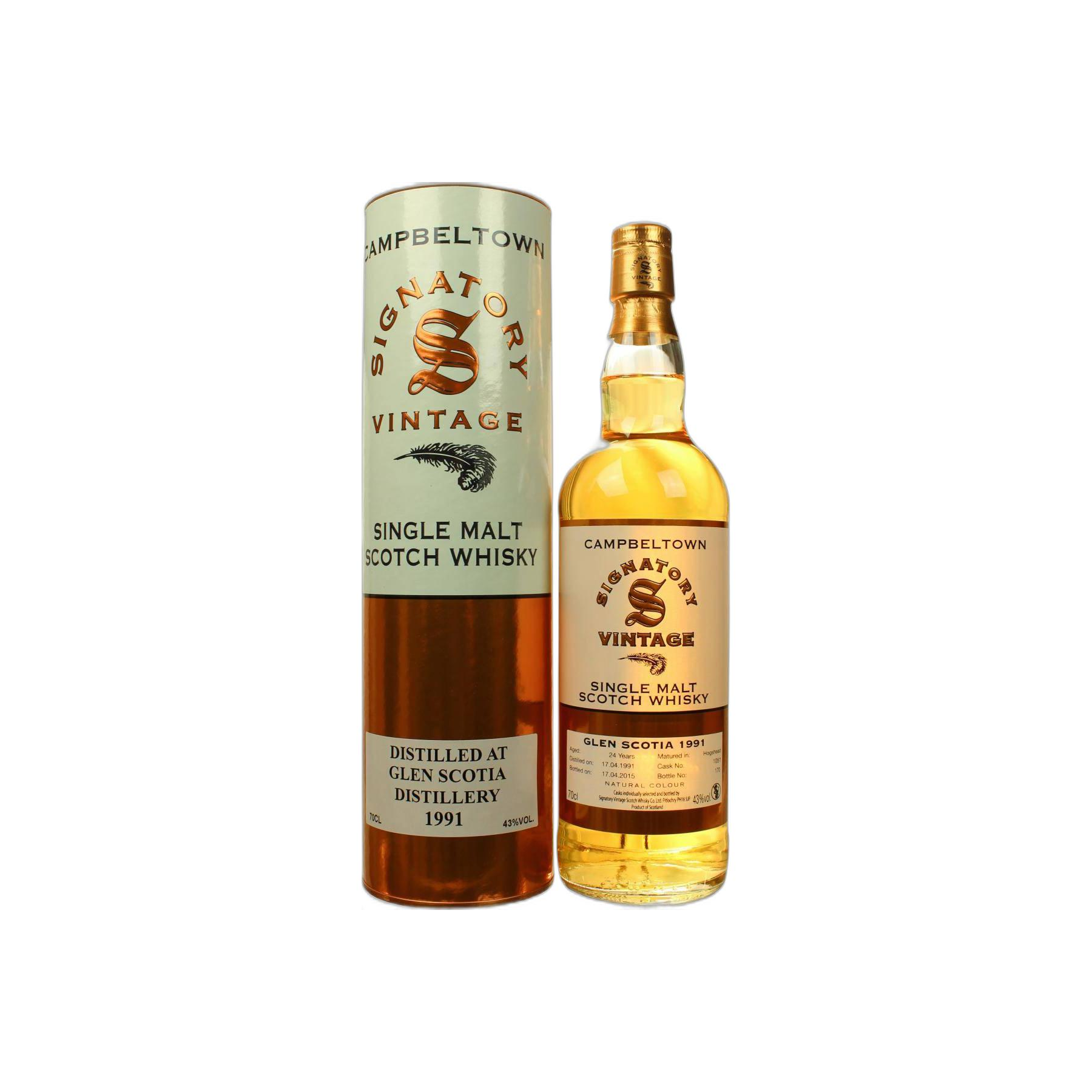 Glen Scotia Vintage Collection 1991 24 Years Single Malt Whisky