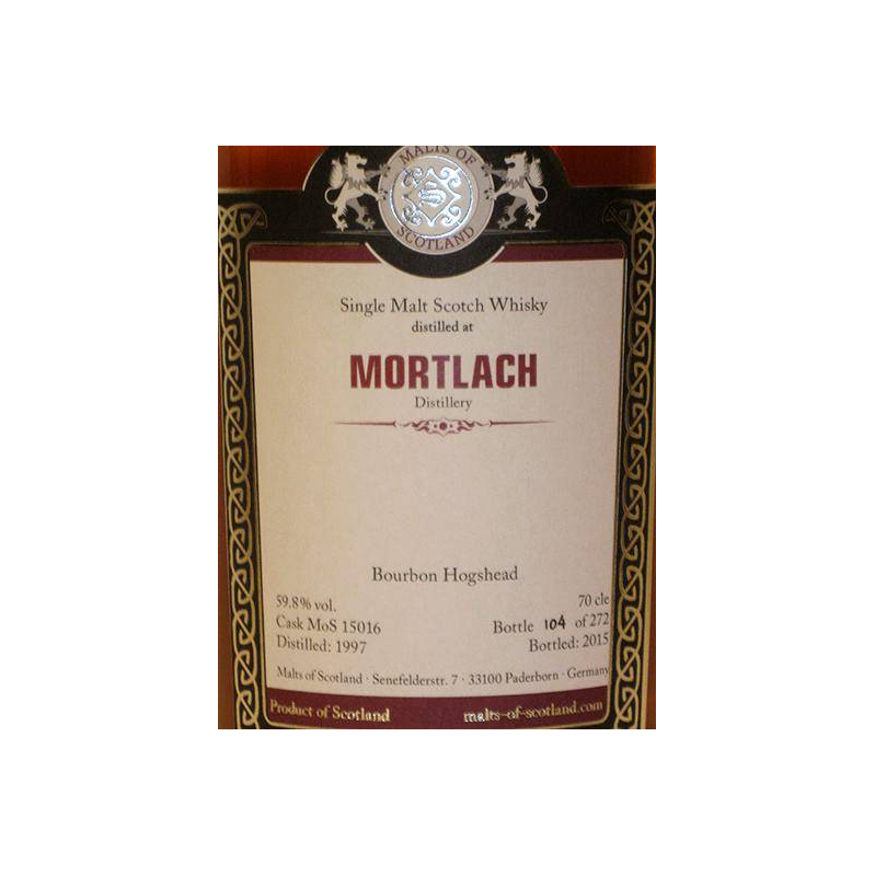 Mortlach 1997 18 Years Single Malt Whisky 2