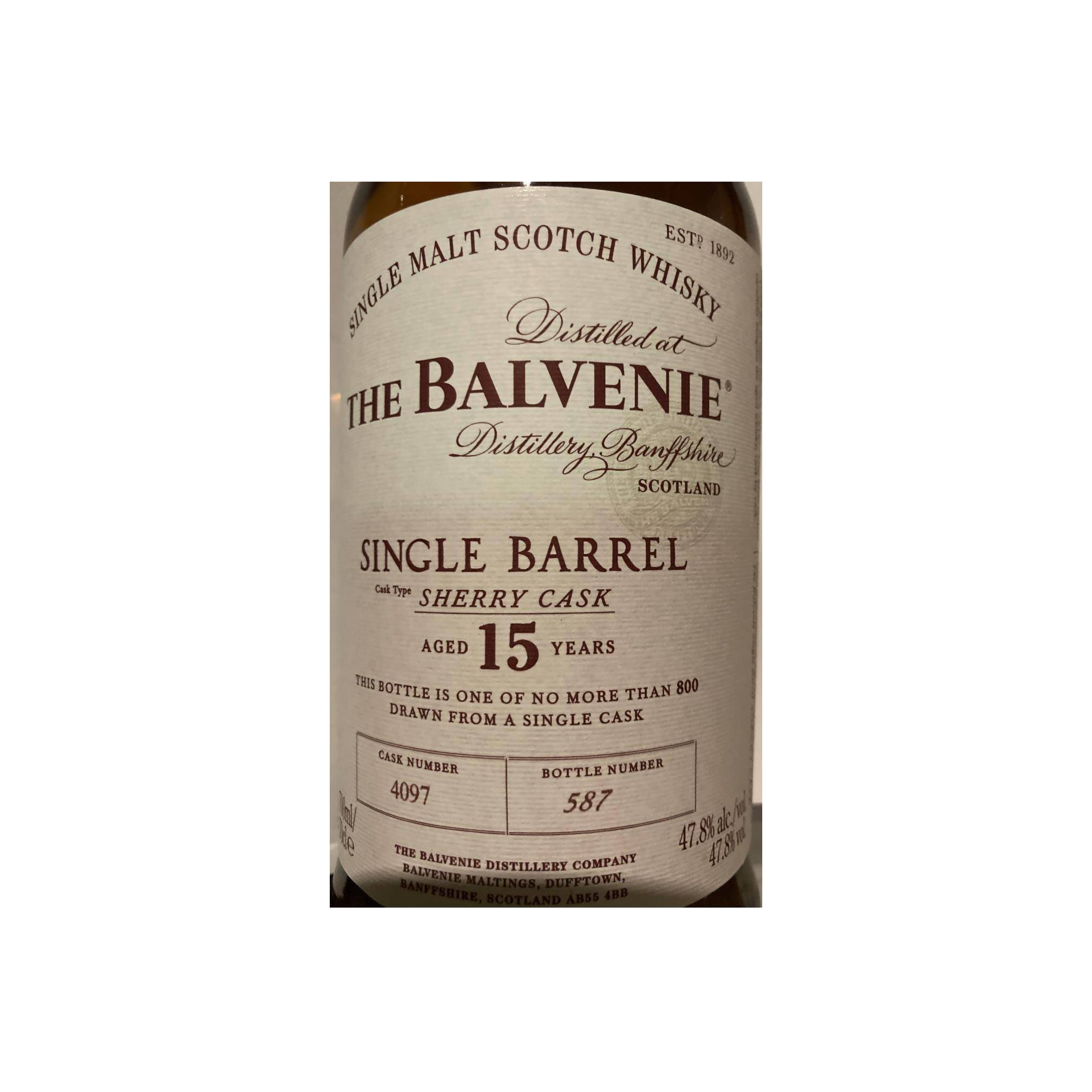 The Balvenie 15 Years Single Malt Whisky 2