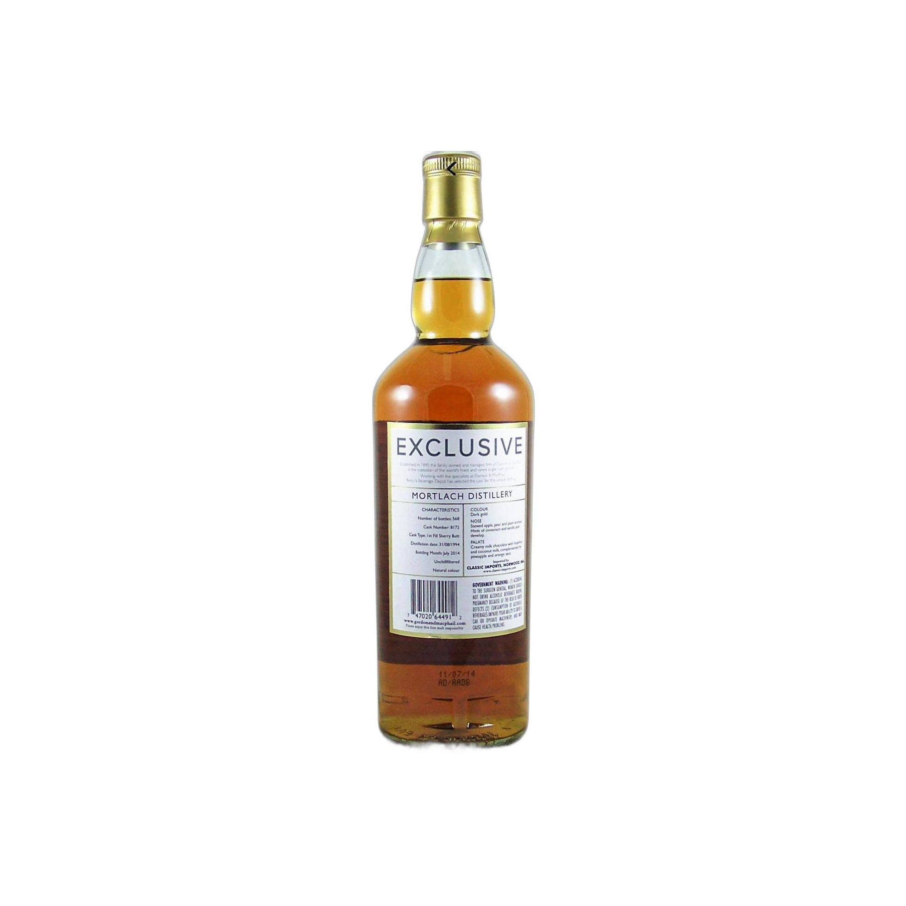 Mortlach 1994 19 Years Single Malt Whisky 3