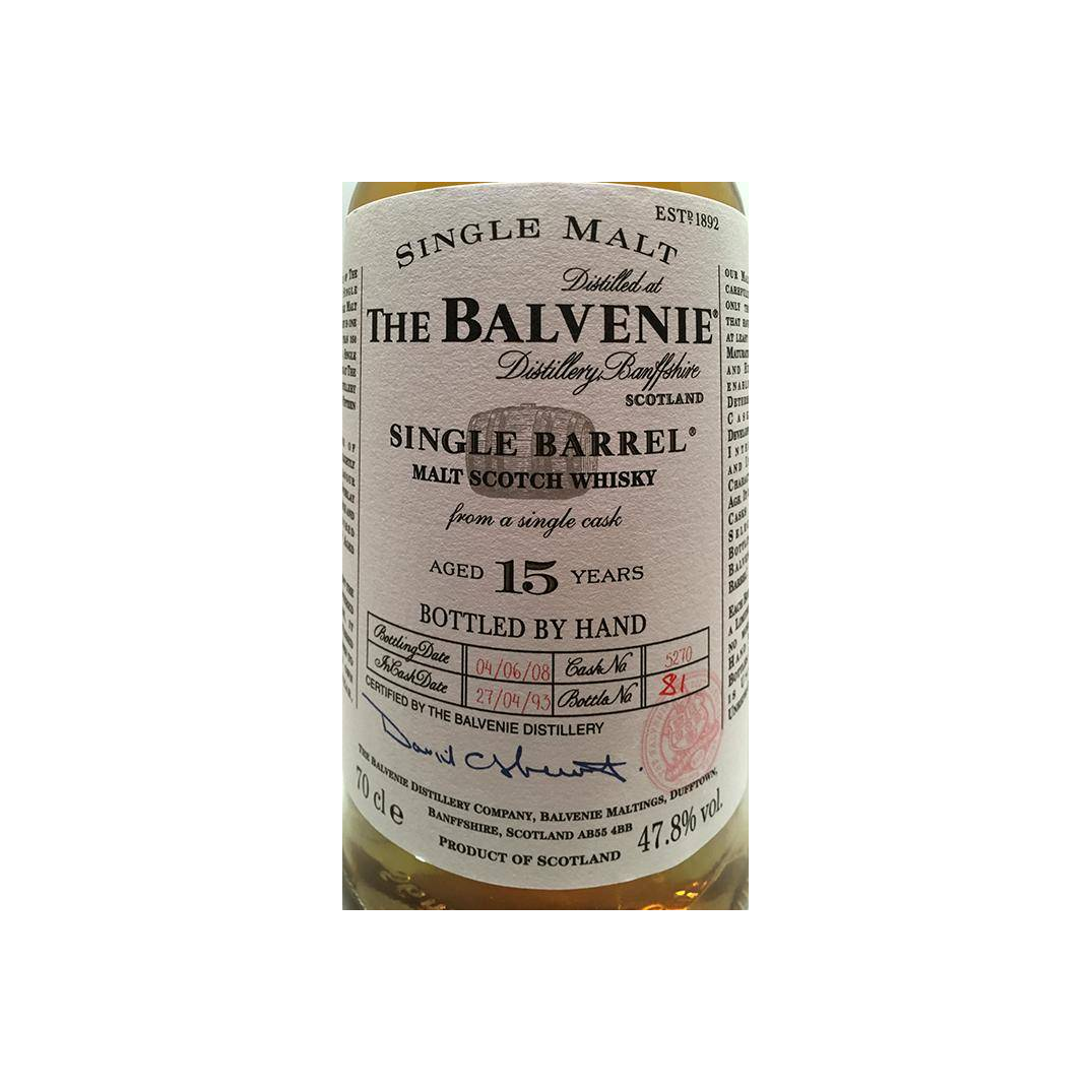 The Balvenie Single Cask 1993 15 Years Single Malt Whisky 2