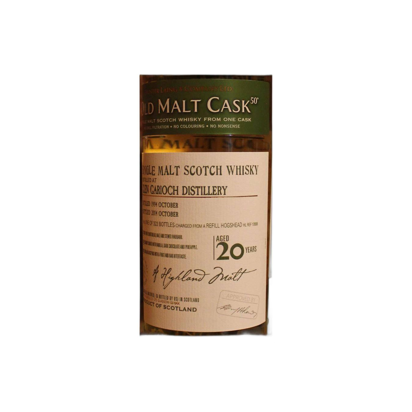 Glen Garioch Old Malt Cask 1994 20 Years Single Malt Whisky 3