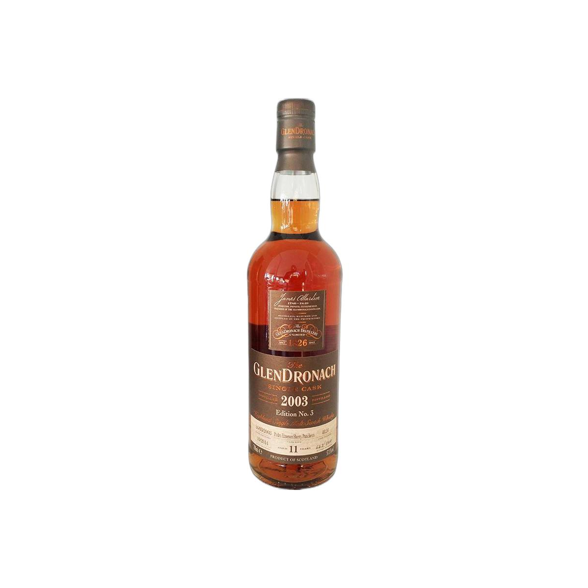 GlenDronach Single Cask 2003 11 Years Single Malt Whisky