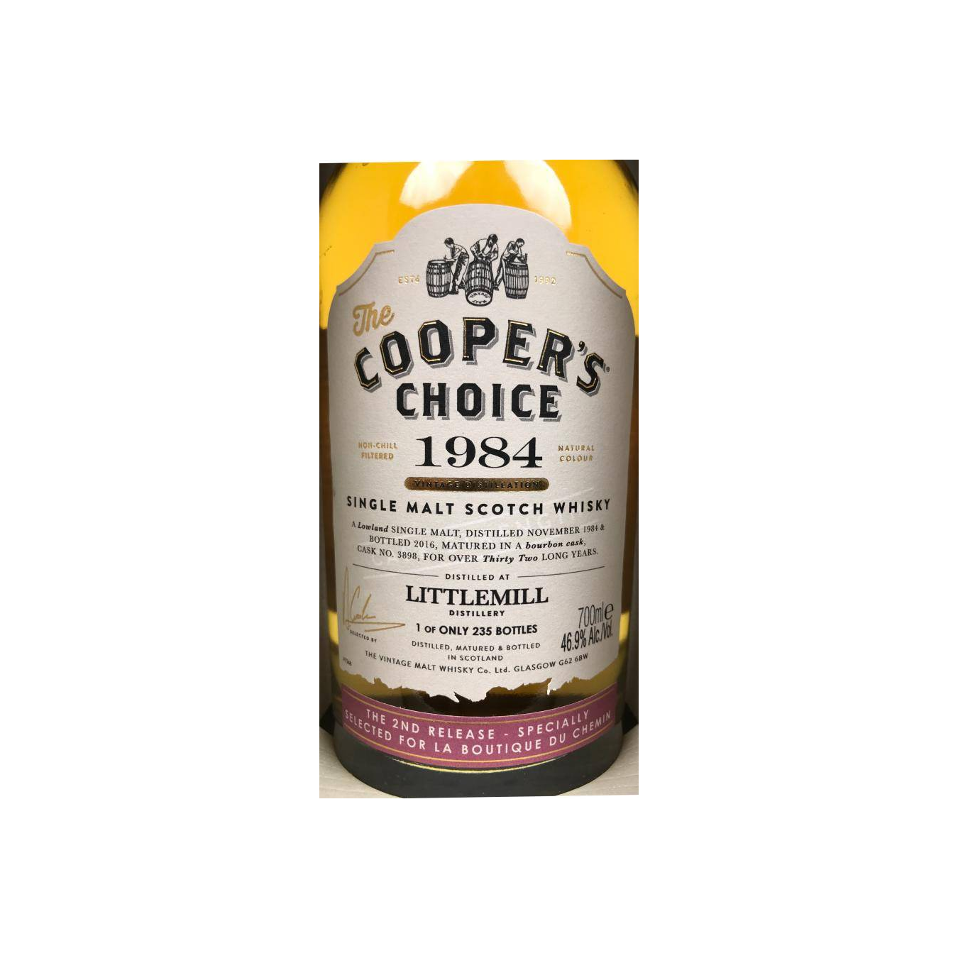 Littlemill The Cooper's Choice 1984 32 Years Single Malt Whisky 3