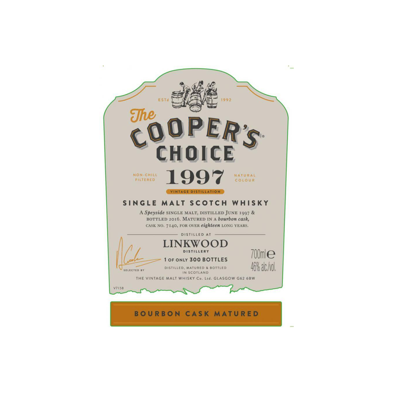 Linkwood The Cooper's Choice 1997 18 Years Single Malt Whisky 2