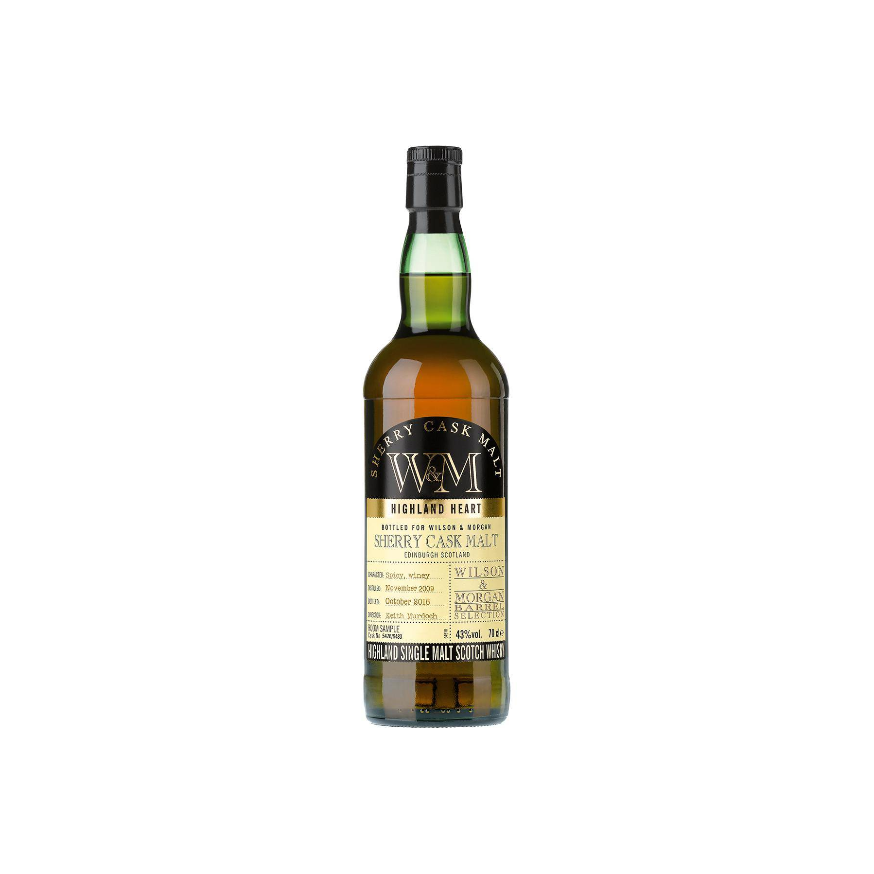 Wilson & Morgan 2009 6 Years Single Malt Whisky