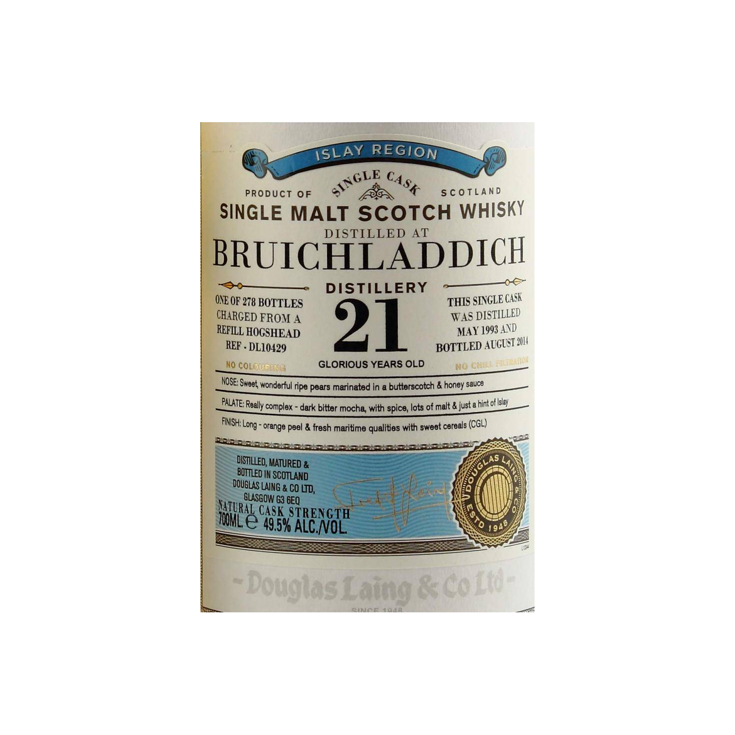 Bruichladdich Old Particular 1993 21 Years Single Malt Whisky 2
