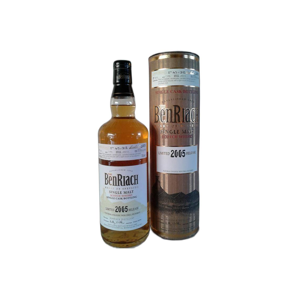 BenRiach Individual Cask Bottling 2005 7 Years Single Malt Whisky 3