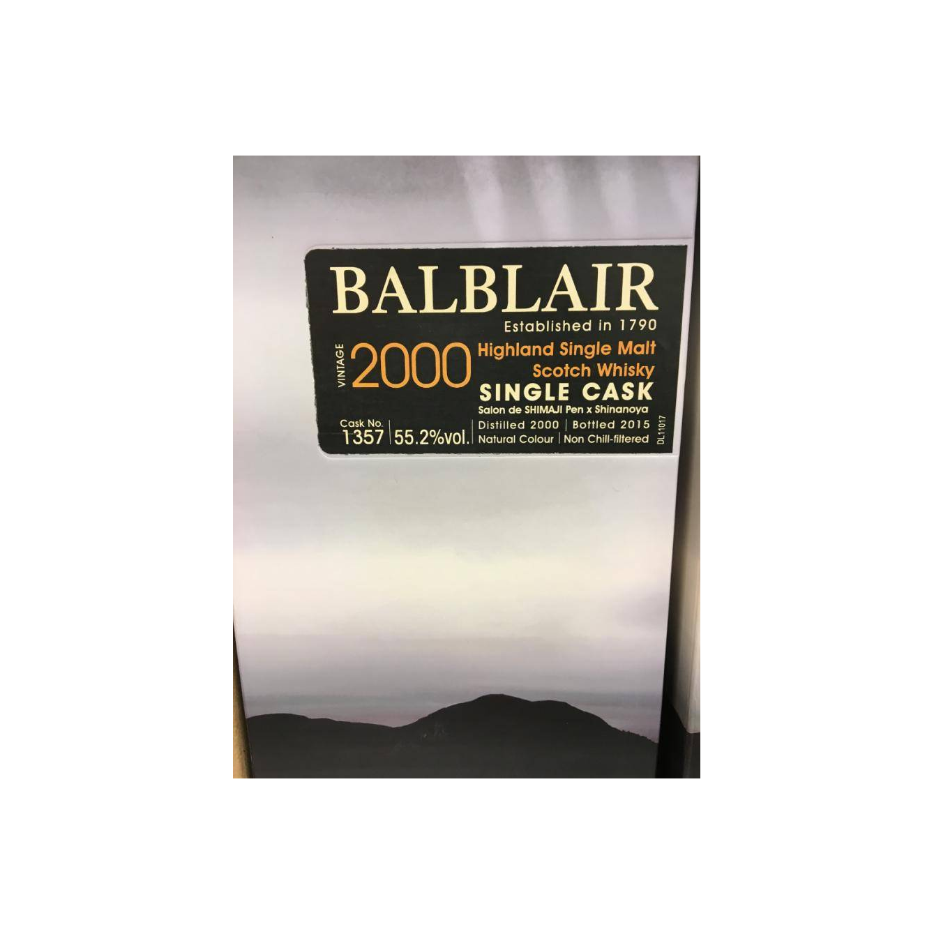 Balblair Single Cask 2000 15 Years Single Malt Whisky 2