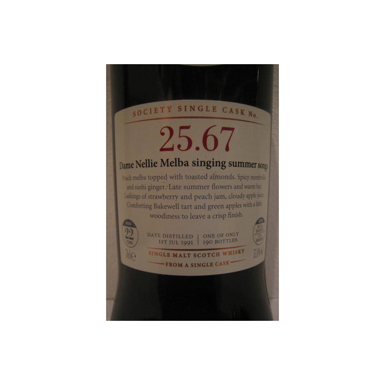 The Scotch Malt Whisky Society 1991 22 Years Single Malt Whisky 2