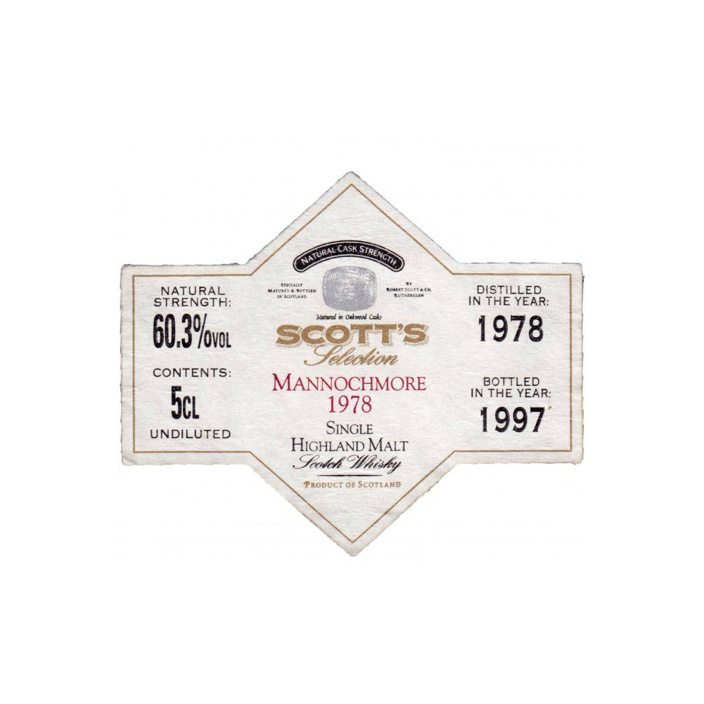 Mannochmore 1978 19 Years Single Malt Whisky 2