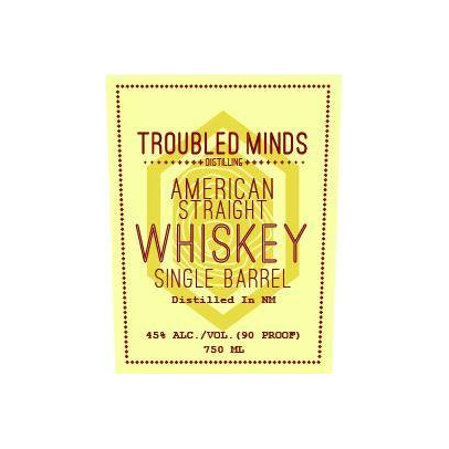 Troubled Minds American Straight Whiskey