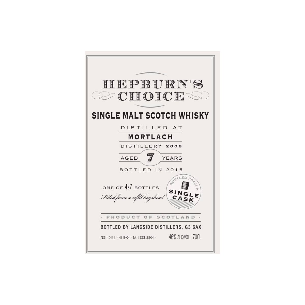 Mortlach 2008 7 Years Single Malt Whisky