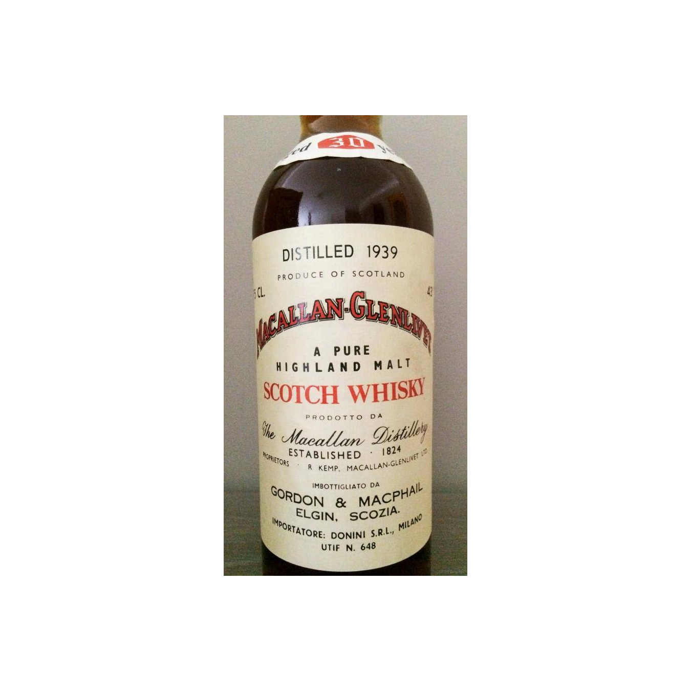 The Macallan 1939 30 Years Single Malt Whisky 2