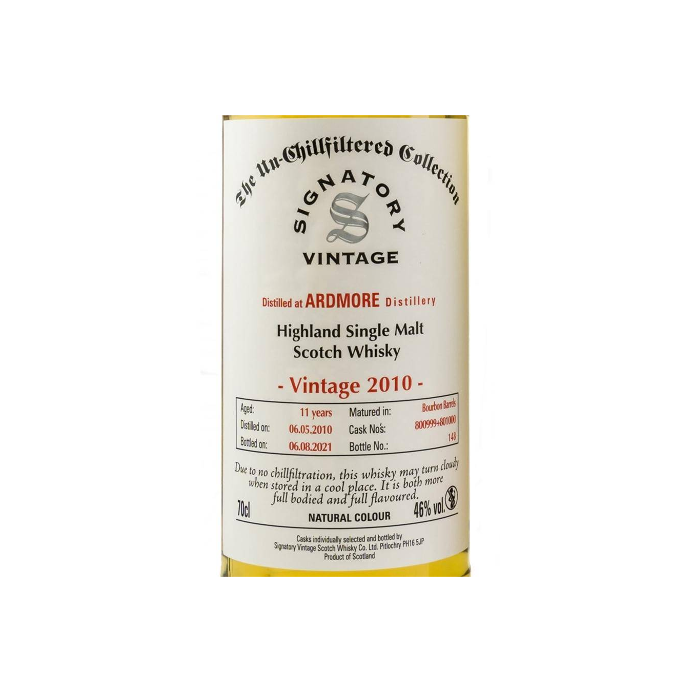 Ardmore The Un-Chillfiltered Collection 2010 11 Years Single Malt Whisky 3