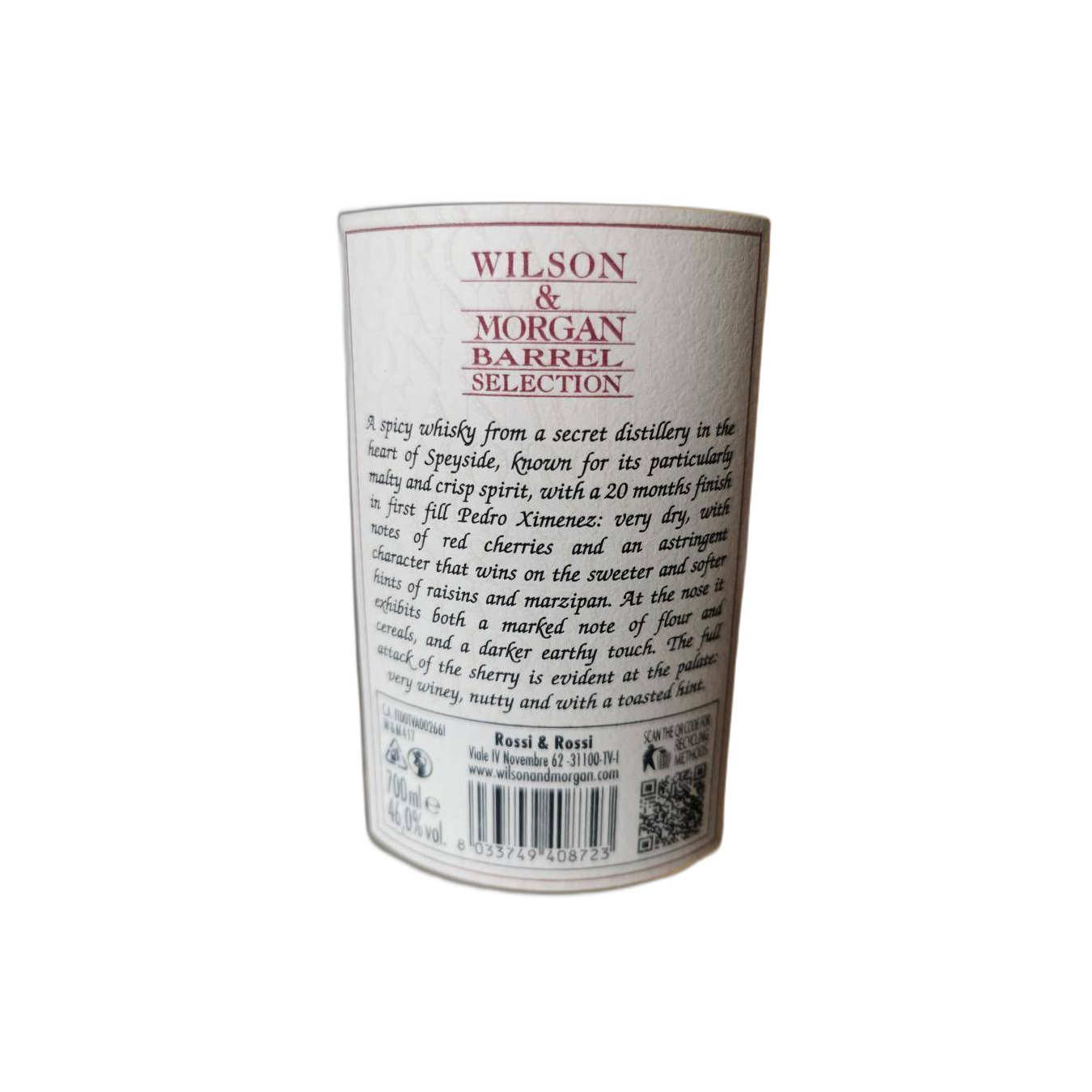 Wilson & Morgan Barrel Selection 2012 10 Years Single Malt Whisky 3