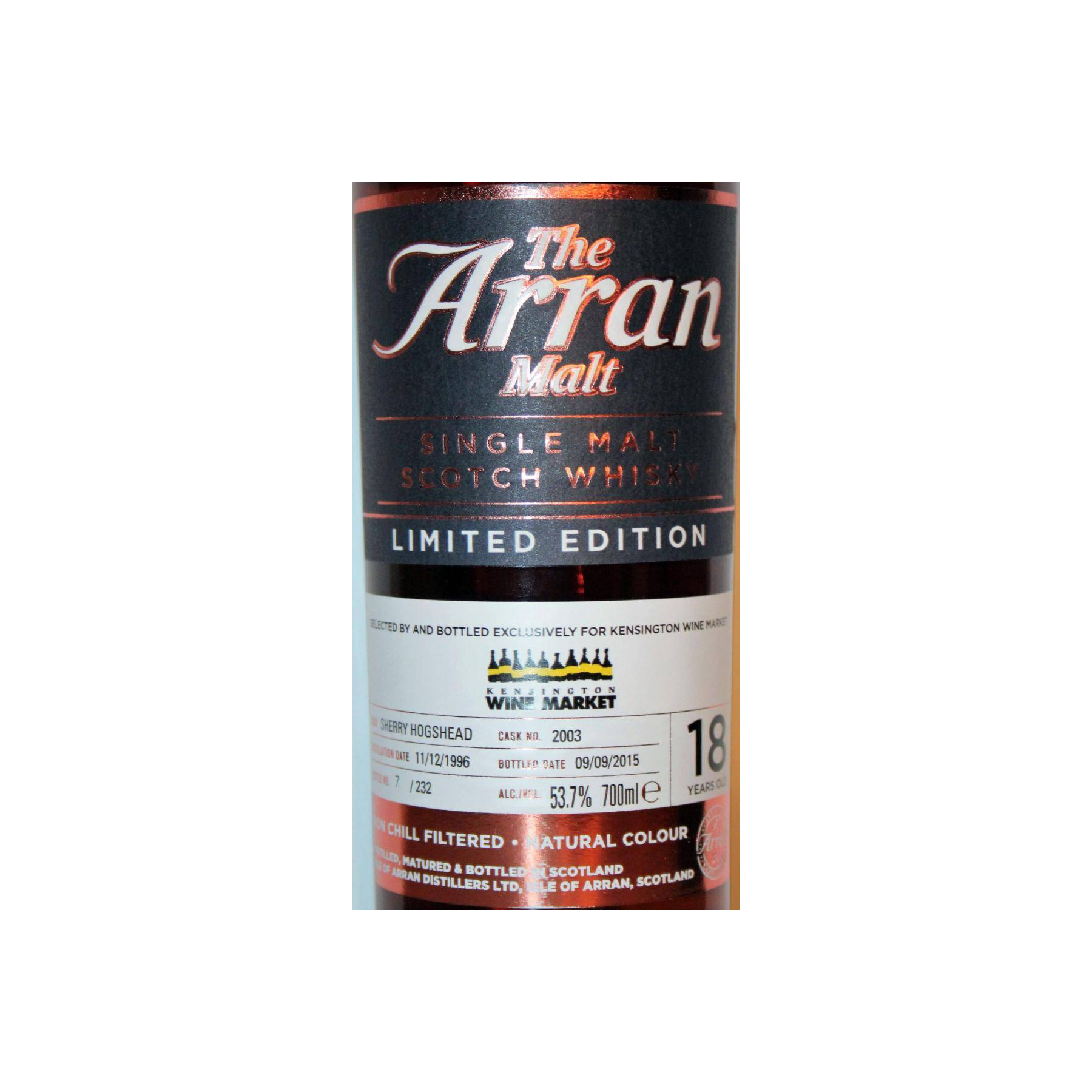 Arran Limited Edition 1996 18 Years Single Malt Whisky 2