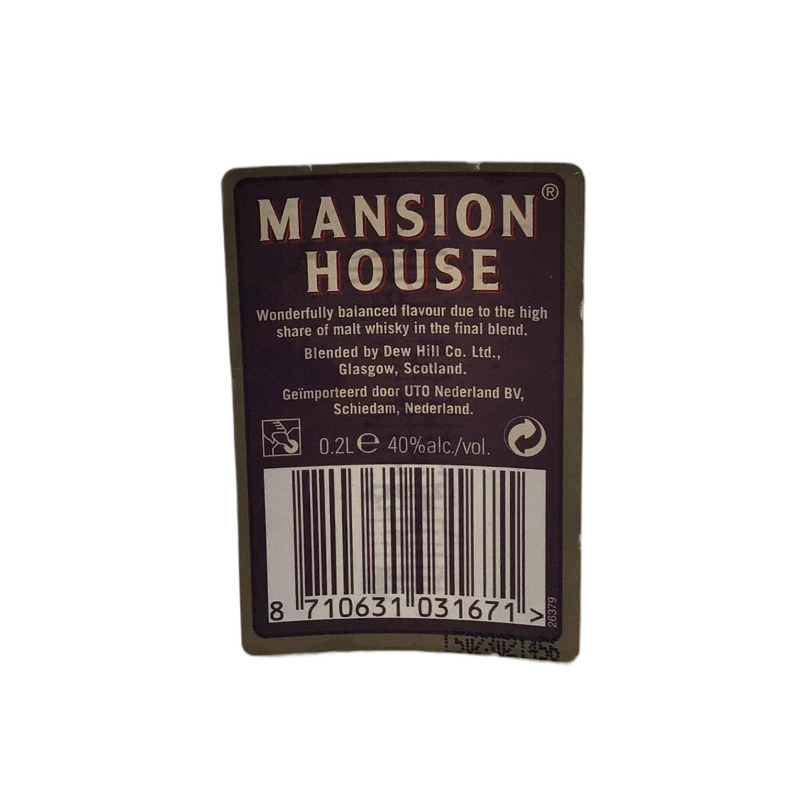 Mansion House 100% Blended Scotch Whisky 3