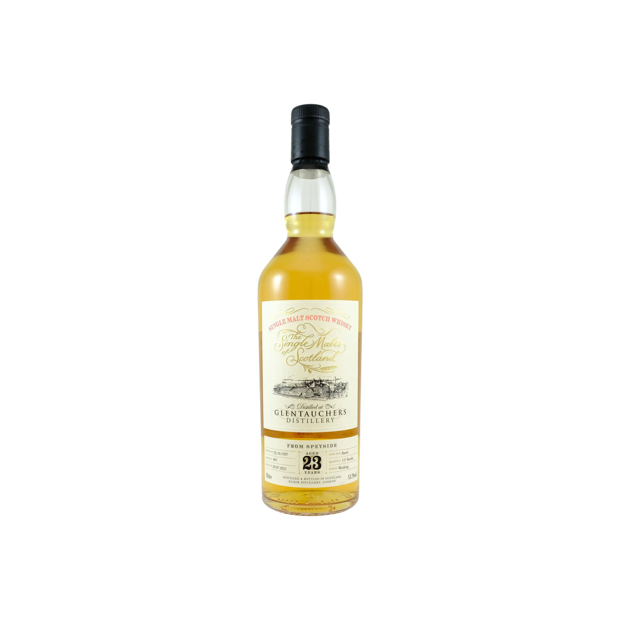 Glentauchers The Single Malts of Scotland 1997 23 Years Single Malt Whisky