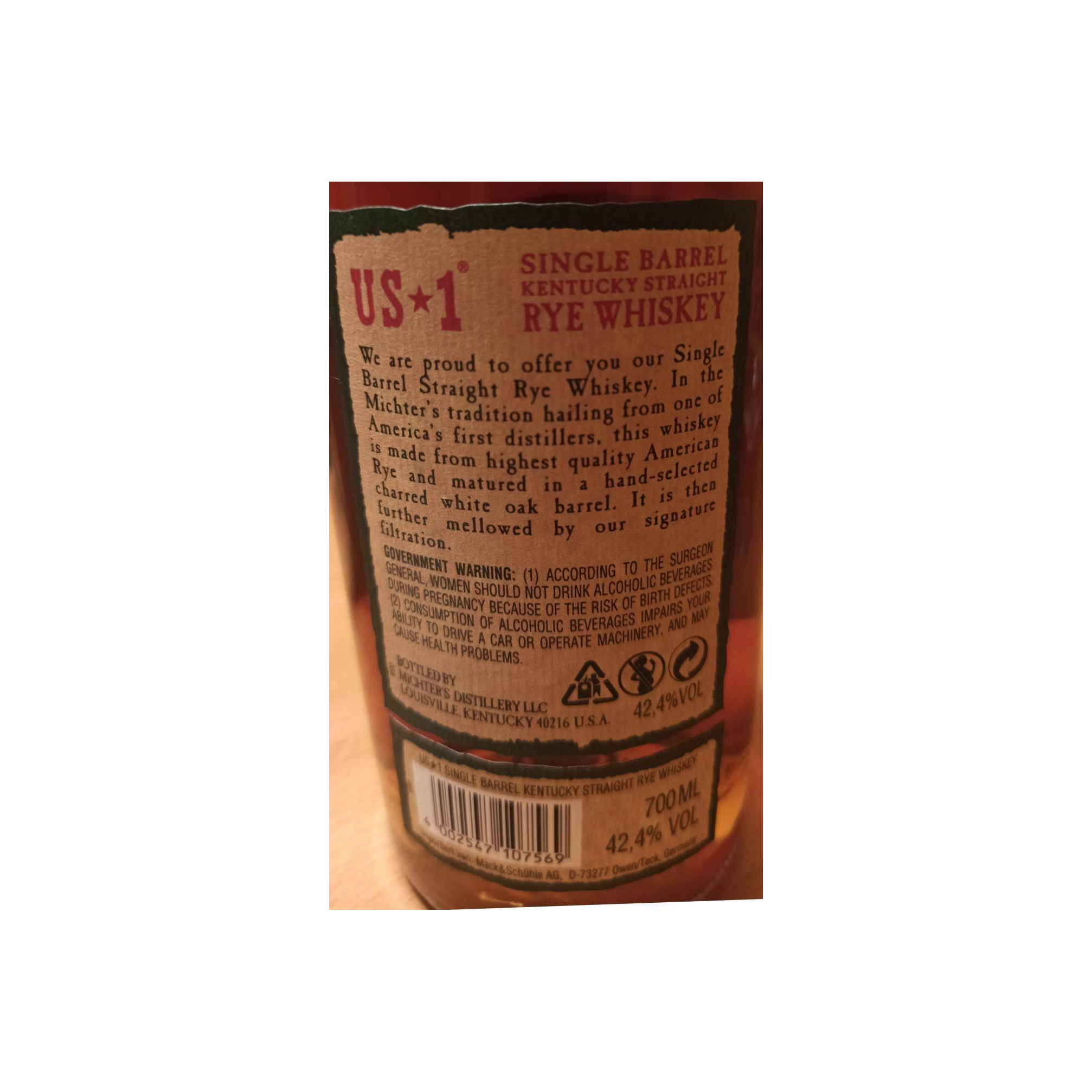 Michter's Rye Whisky 2