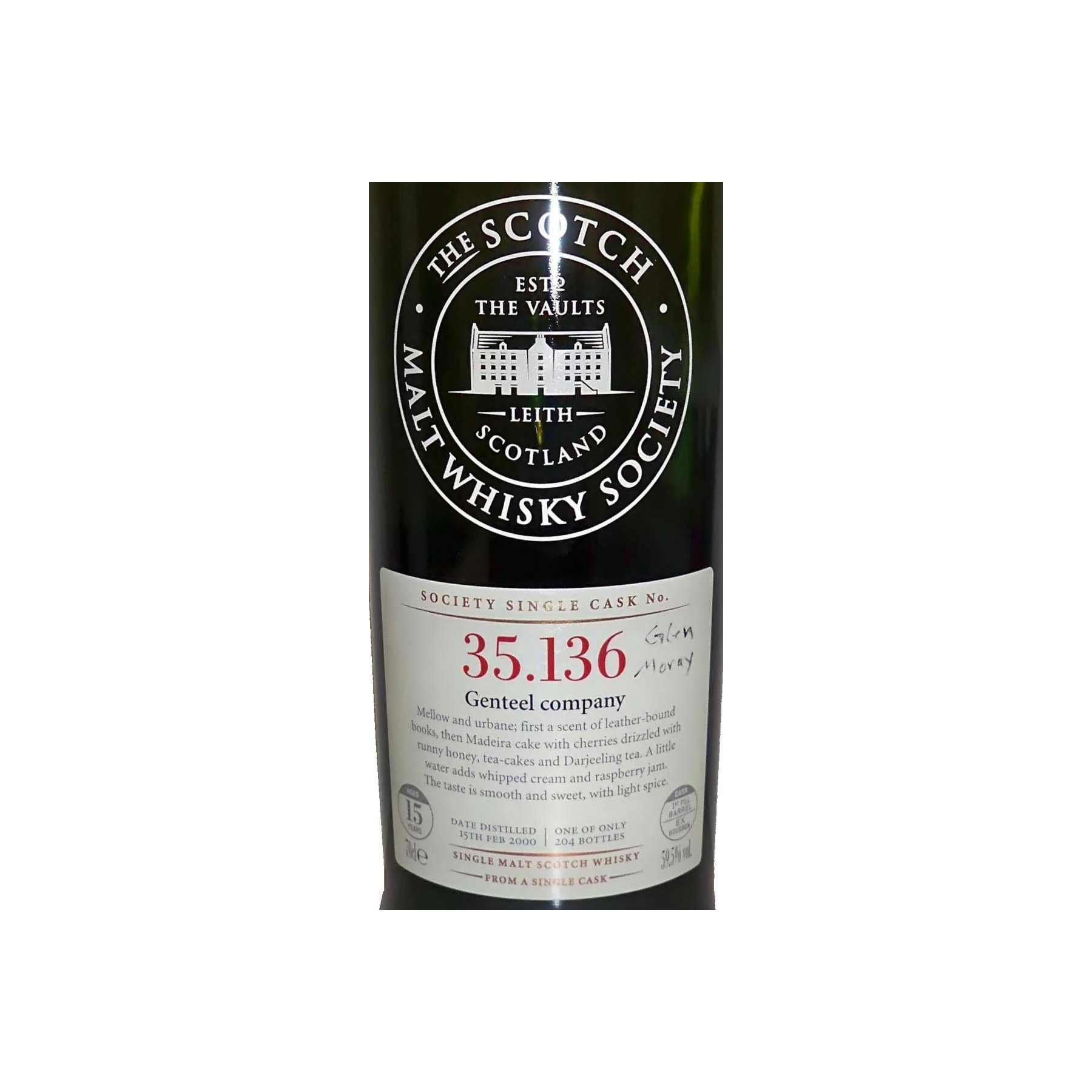 The Scotch Malt Whisky Society 2000 15 Years Single Malt Whisky 2