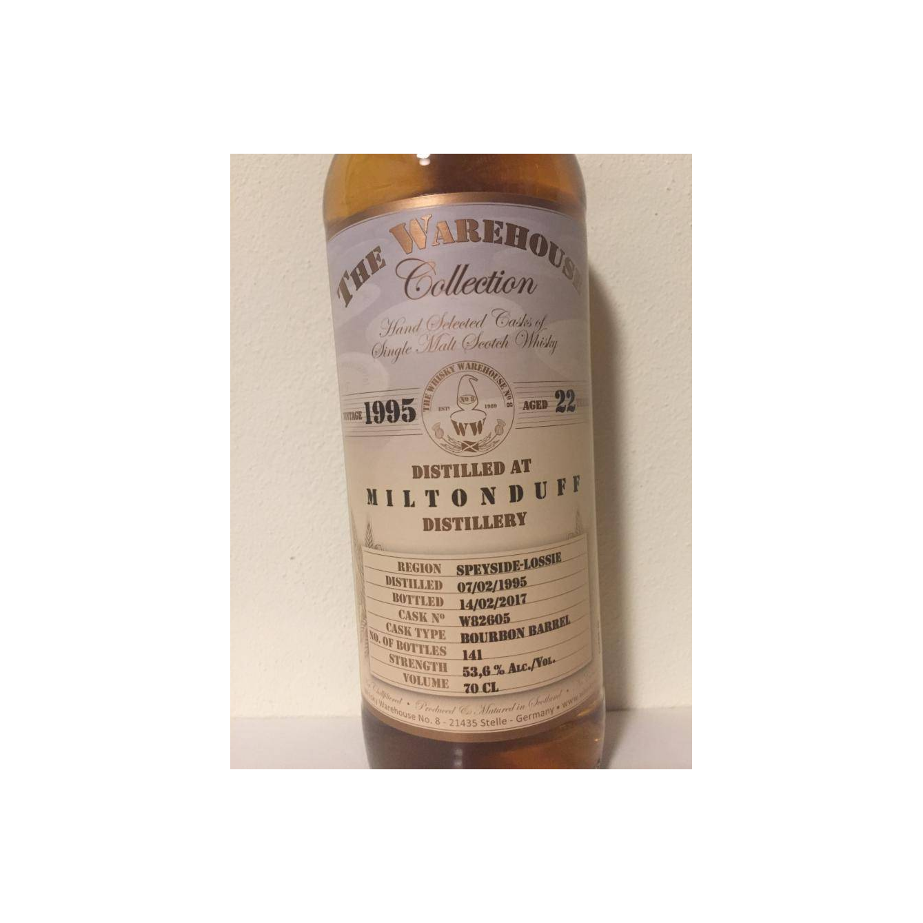 Miltonduff 1995 22 Years Single Malt Whisky