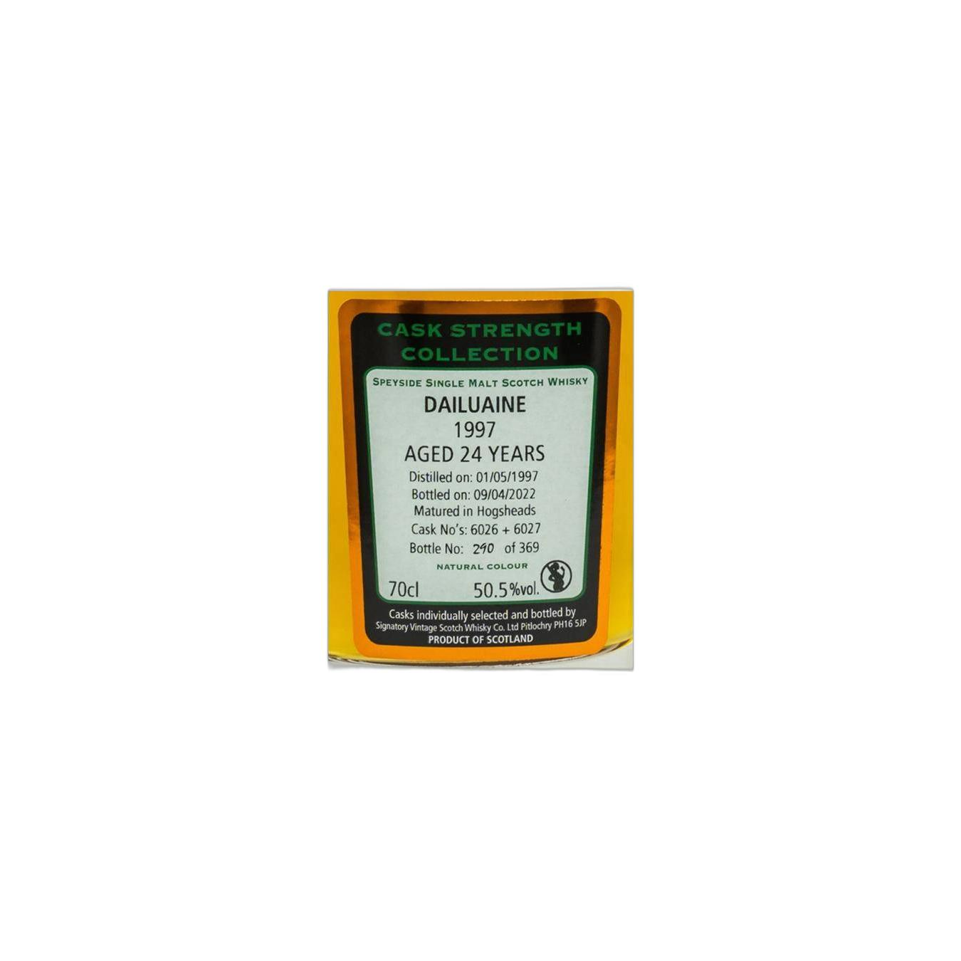 Dailuaine Cask Strength Collection 1997 24 Years Single Malt Whisky 3