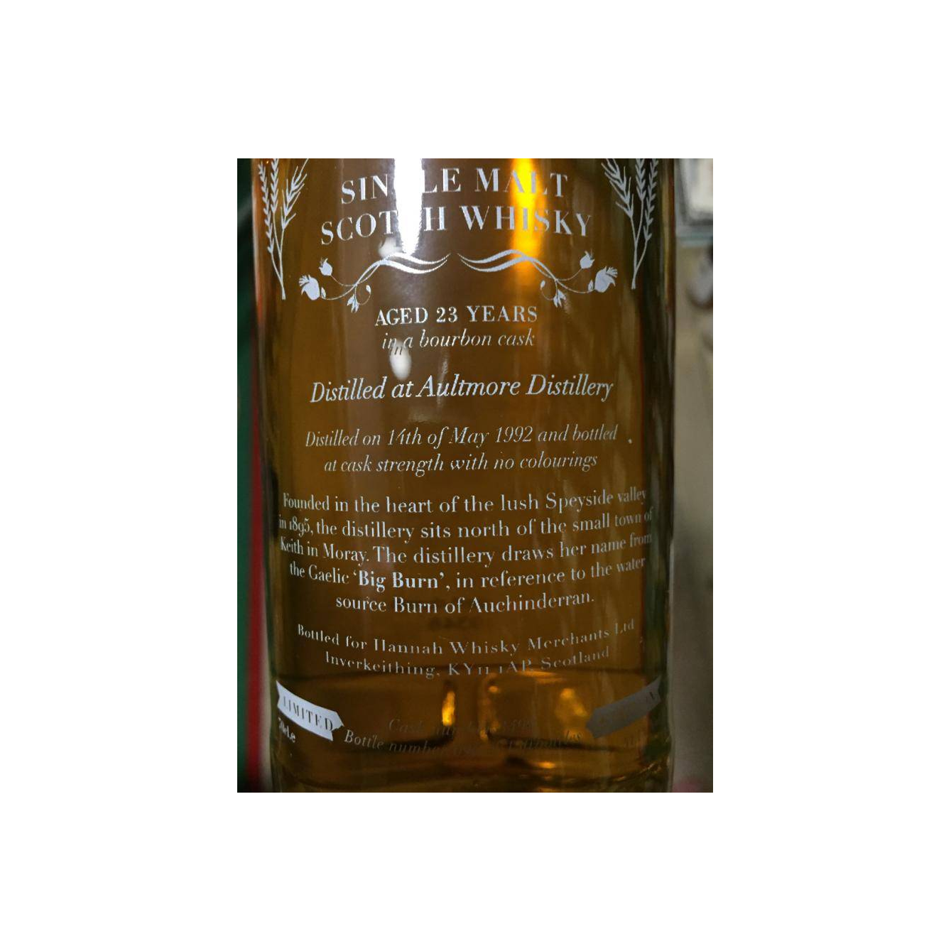 Aultmore 1992 23 Years Single Malt Whisky 3