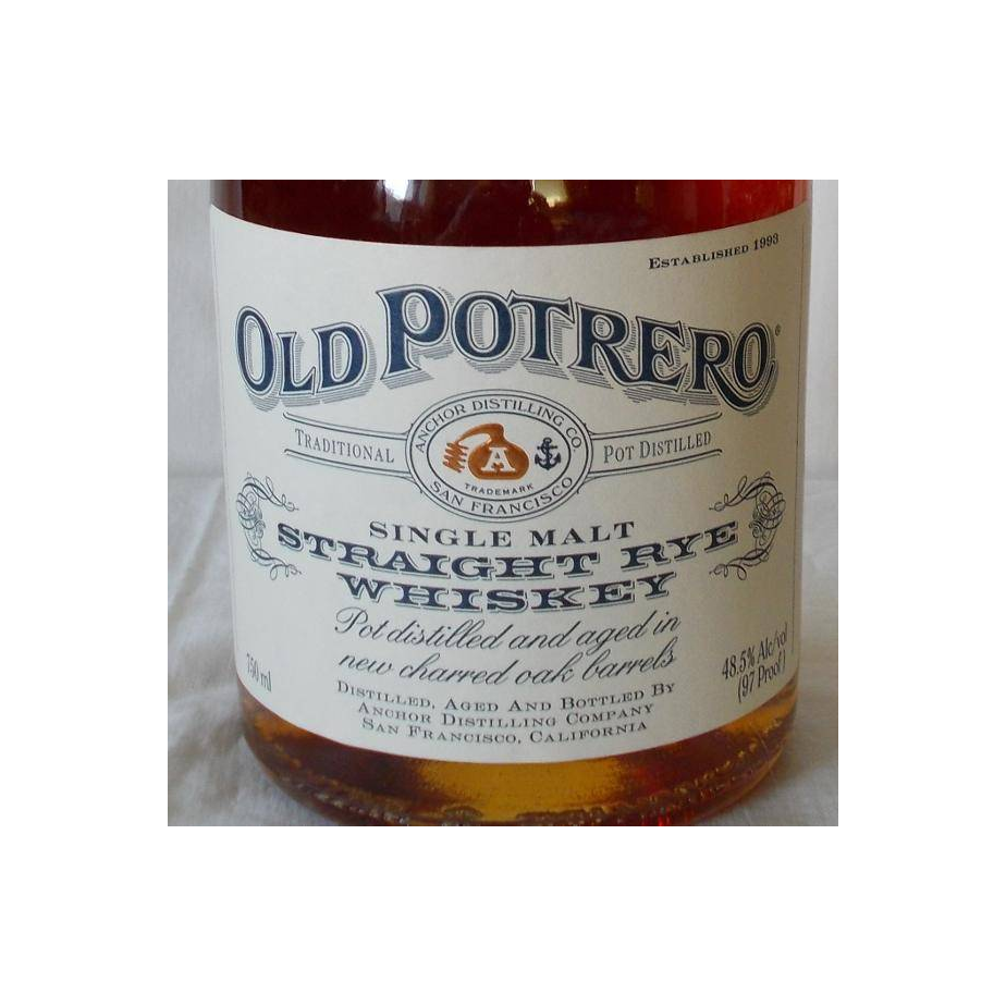 Old Potrero Single Malt Straight Rye Whiskey