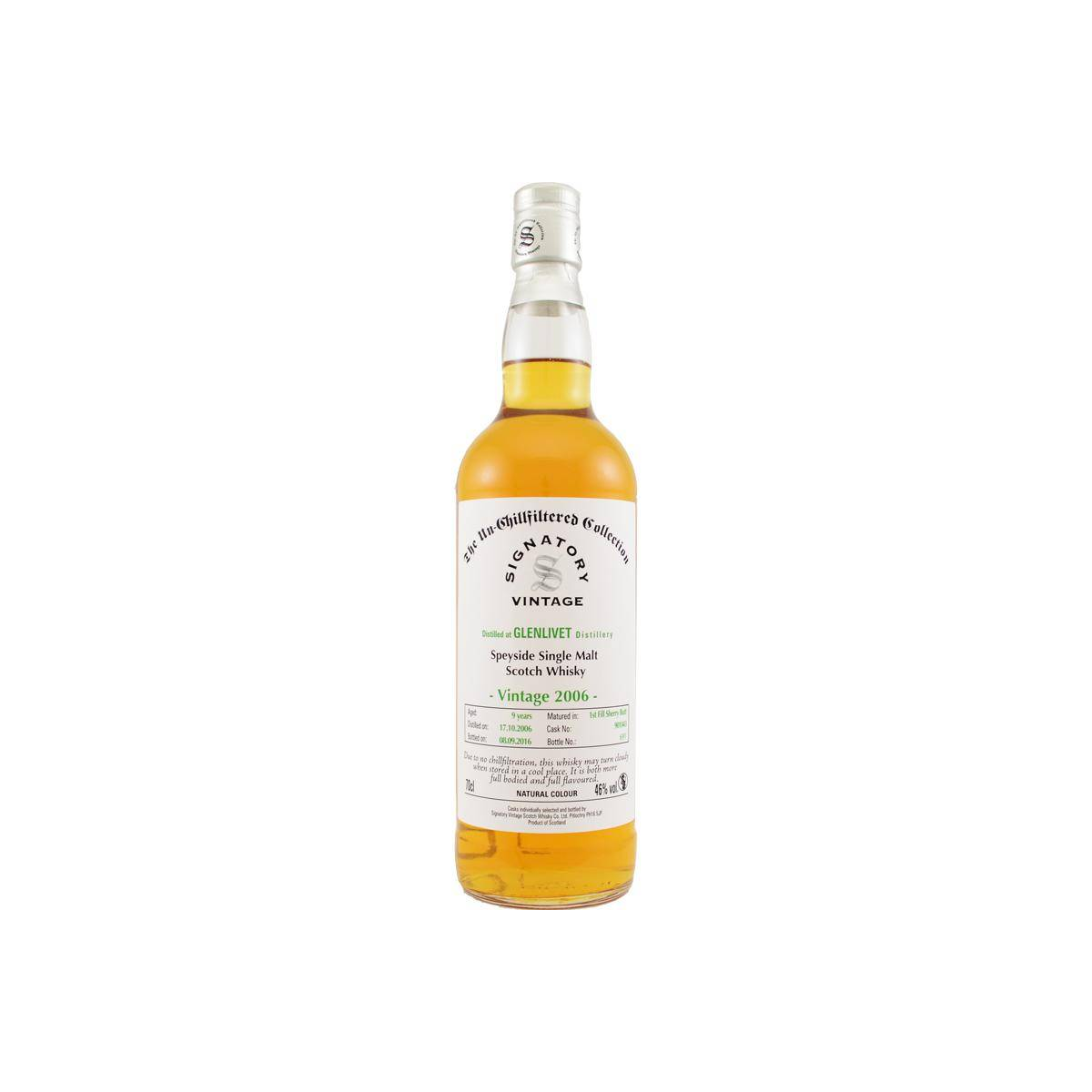 The Glenlivet The Un-Chillfiltered Collection 2006 9 Years Single Malt Whisky