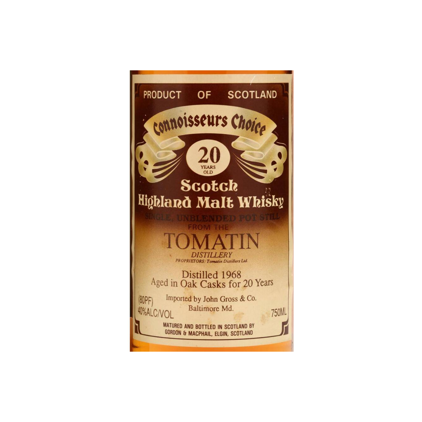 Tomatin Connoisseurs Choice 1968 20 Years Single Malt Whisky 2