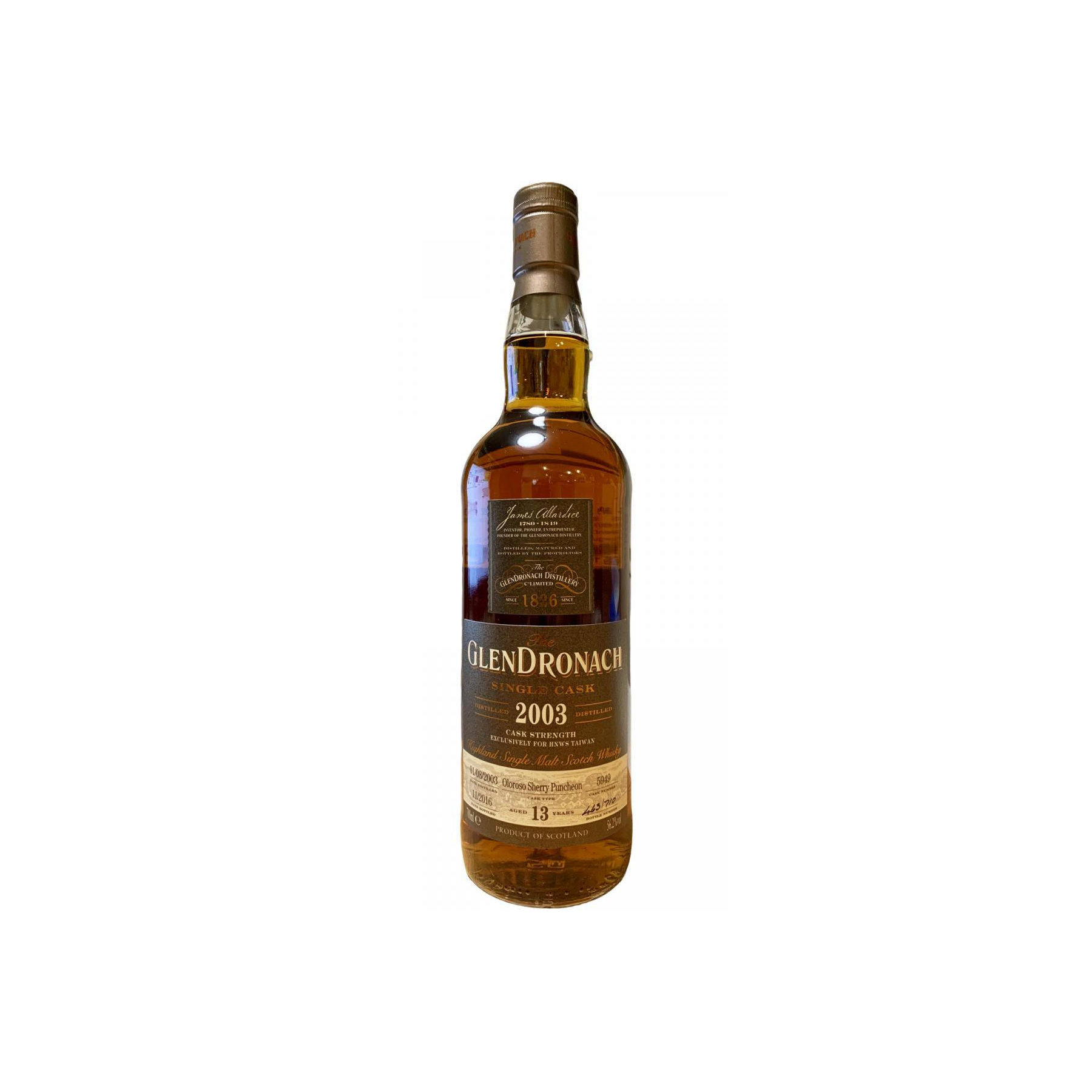 GlenDronach Single Cask 2003 13 Years Single Malt Whisky