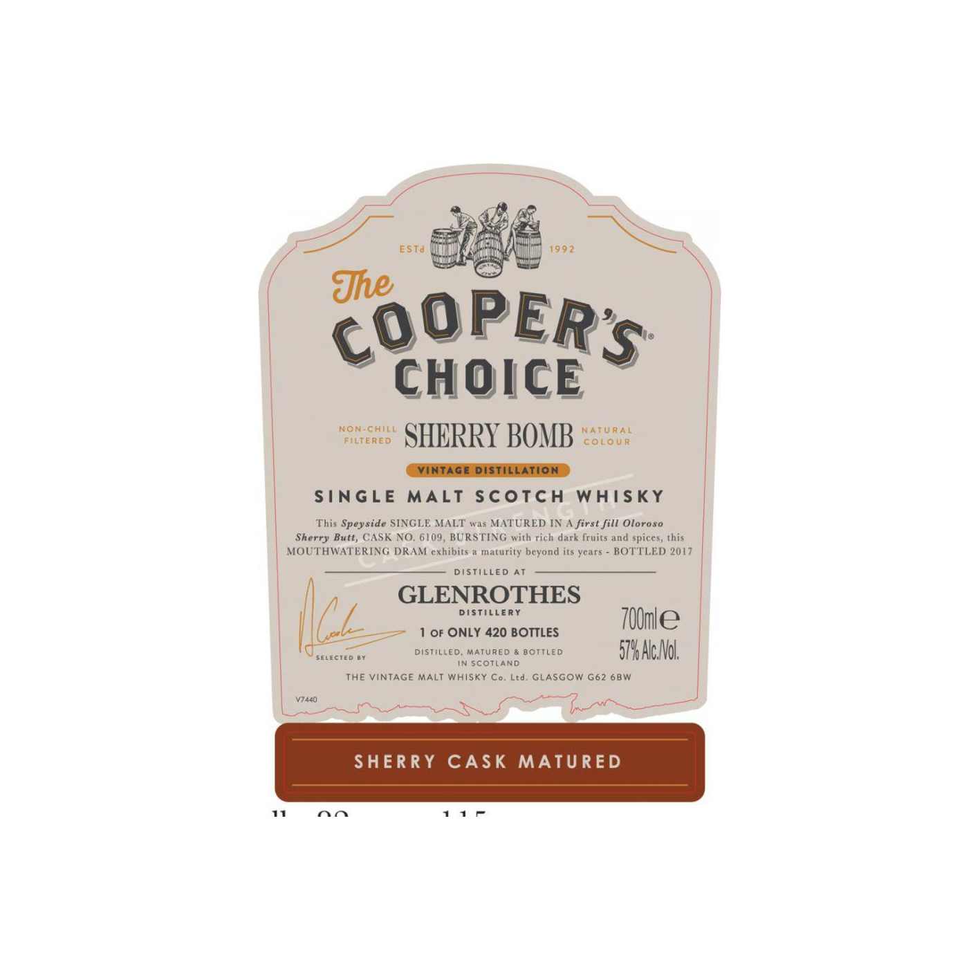 The Glenrothes The Cooper's Choice Single Malt Whisky 3